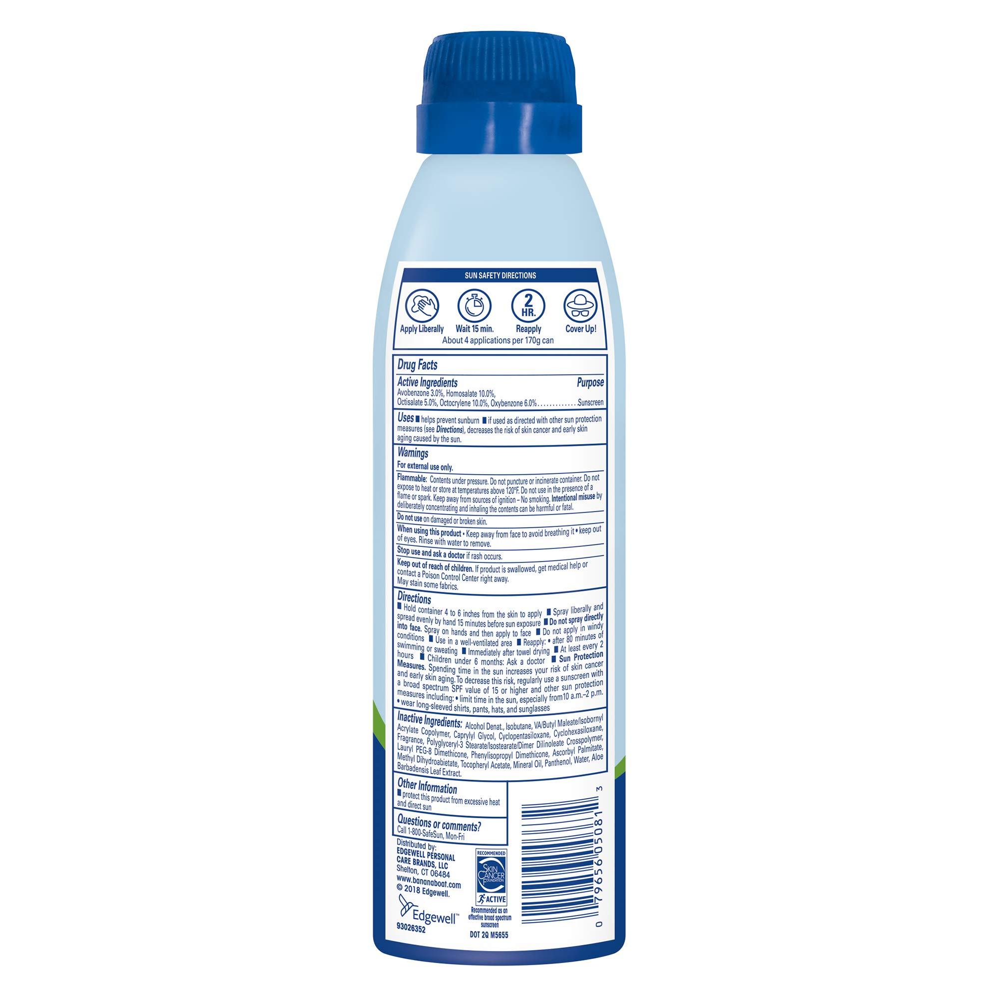 Banana Boat Ultra Defense Clear Sunscreen Spray SPF 100, 6oz | Lightweight Sunscreen, Banana Boat SPF 100, Water Resistant, 6oz - Image 2
