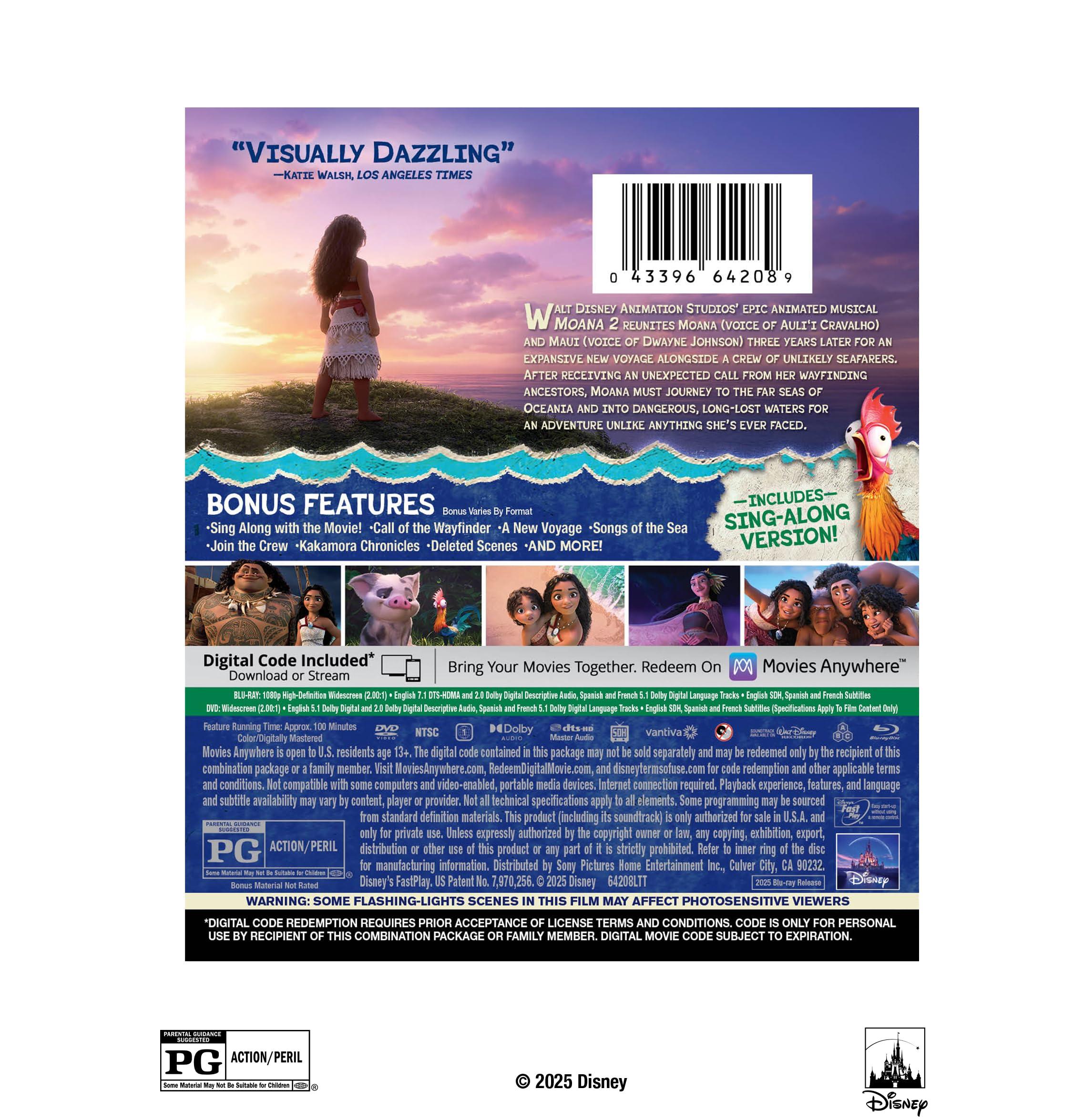 Moana 2 - BD/DVD Combo + Digital - Image 2