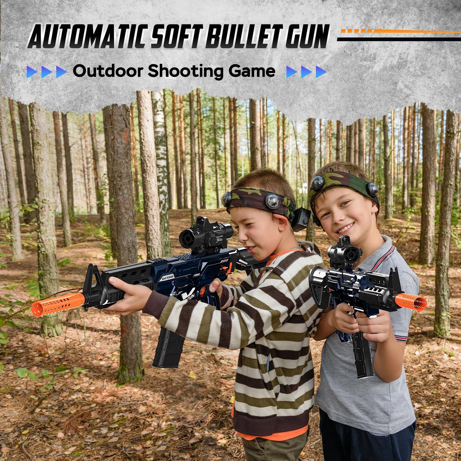 Electric Automatic Toy Gun for Toy Guns Sniper Soft Bullets [Shoot Faster] Burst Soft Bullets Toy Gun for Boys,Toy Foam Blasters & Guns with 100 Toy Sniper Darts for Kids - Image 2