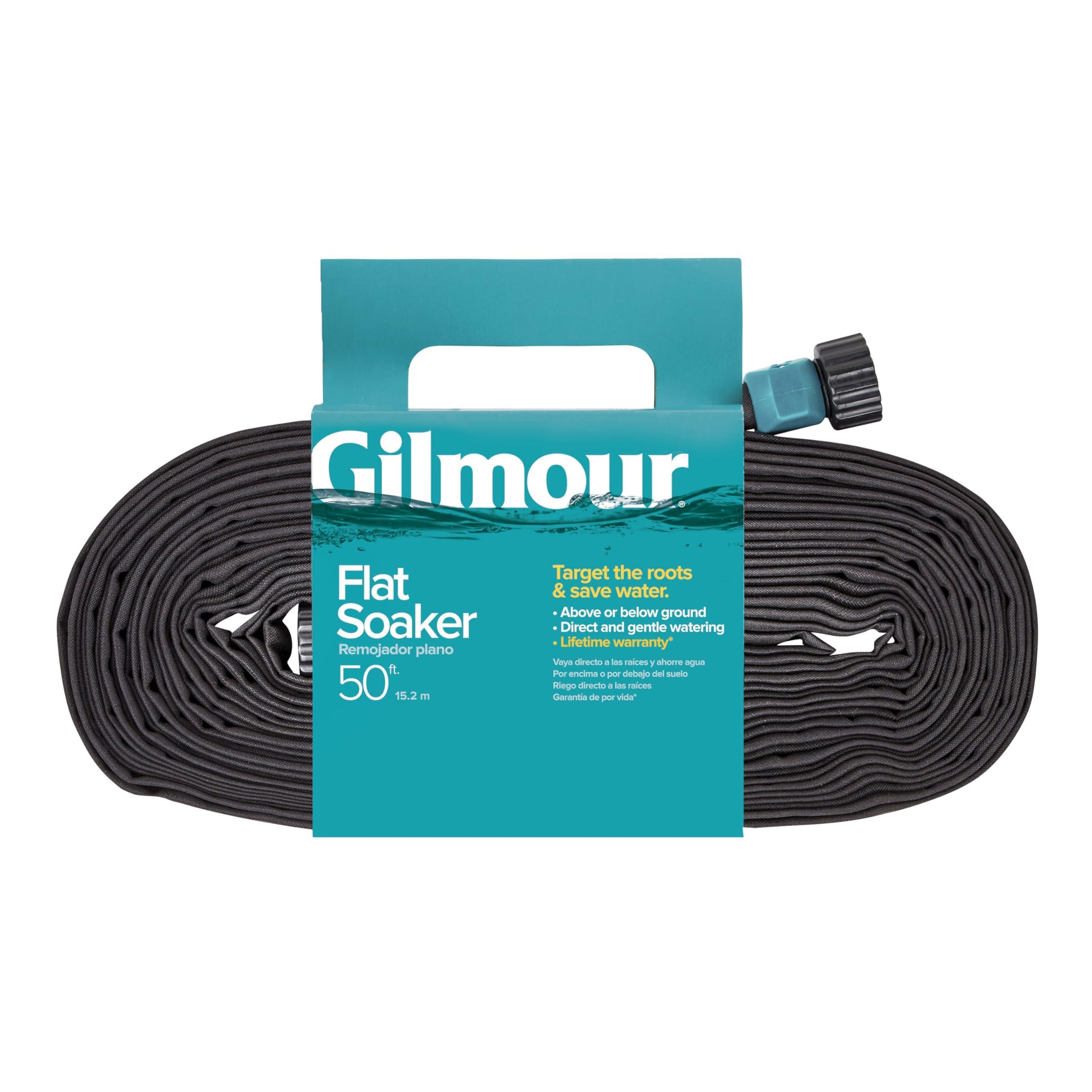 Gilmour 50' Black Flat Weeper Soaker Hose for Garden Beds, Drip Irrigation Outdoor Hose, Flexible Garden Hose for Vegetable Gardens, Flower Beds, Lawns, and Orchards - Image 2