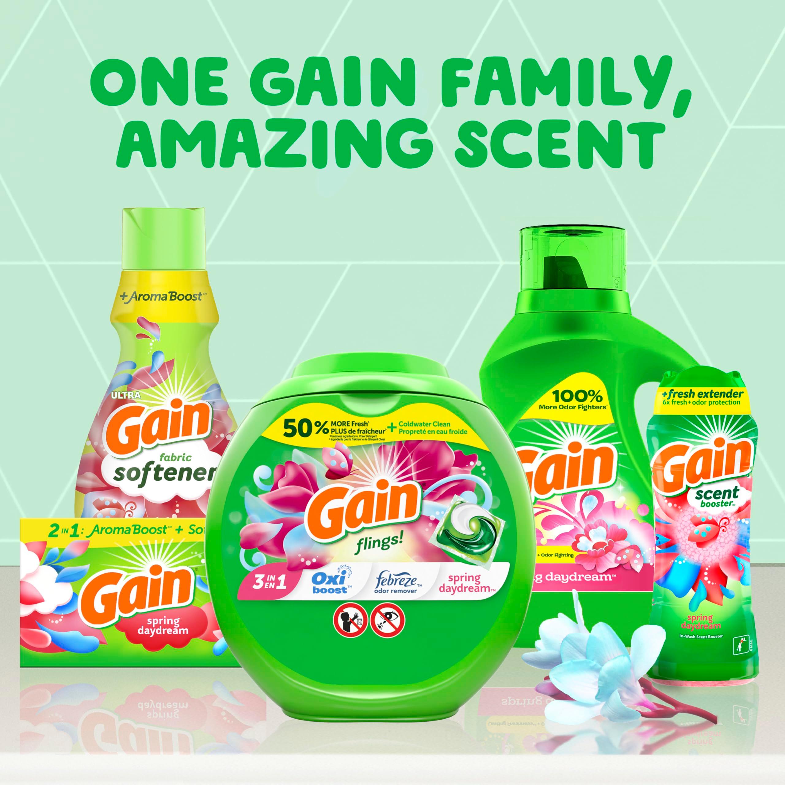 Gain + Aroma Boost Liquid Laundry Detergent Spring Daydream Scent 107 Loads 154 fl oz HE Compatible - Image 7