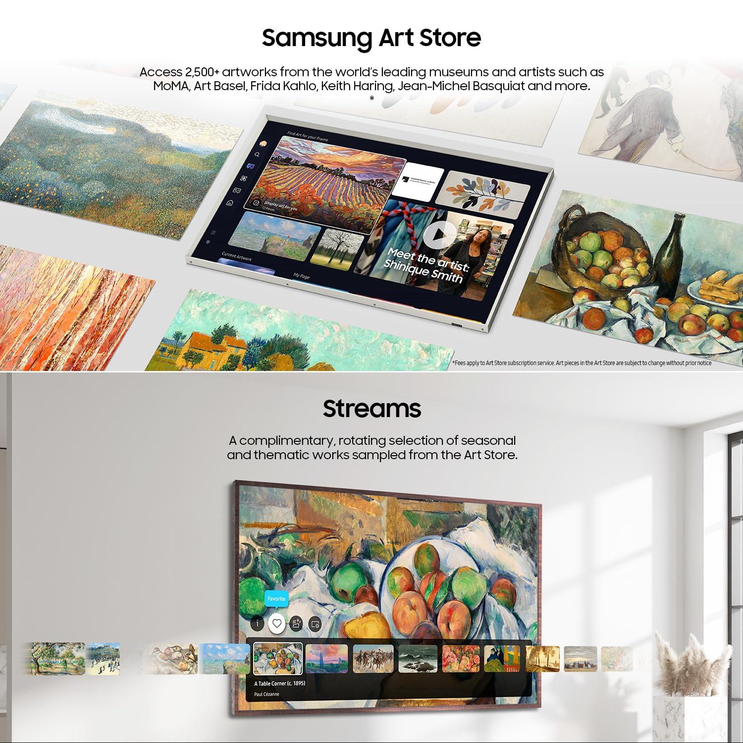 Samsung 55-Inch Class QLED 4K LS03D The Frame Series Quantum HDR Smart TV w/Dolby Atmos, Art Mode, Anti-Reflection, Customizable Frame, Slim Fit Wall Mount with Alexa Built-in (QN55LS03D, 2024 Model) - Image 3