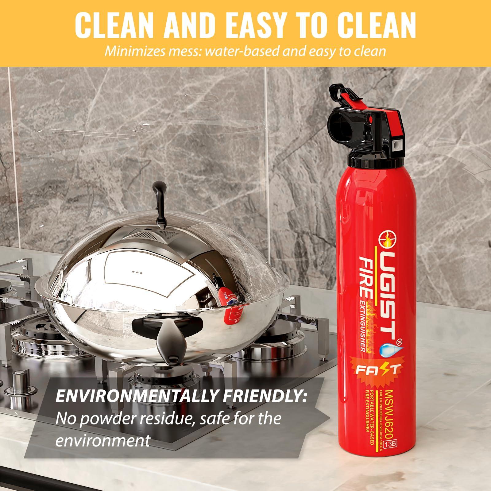 Ougist Small Portable Fire Extinguisher for Home and Kitchen, 21oz Each, 6-Pack, Water-Based Fire Extinguishers for Quick Emergency Response, Prevent Re-Ignition, Ideal for Vehicle and Camping, MSJ620 - Image 6