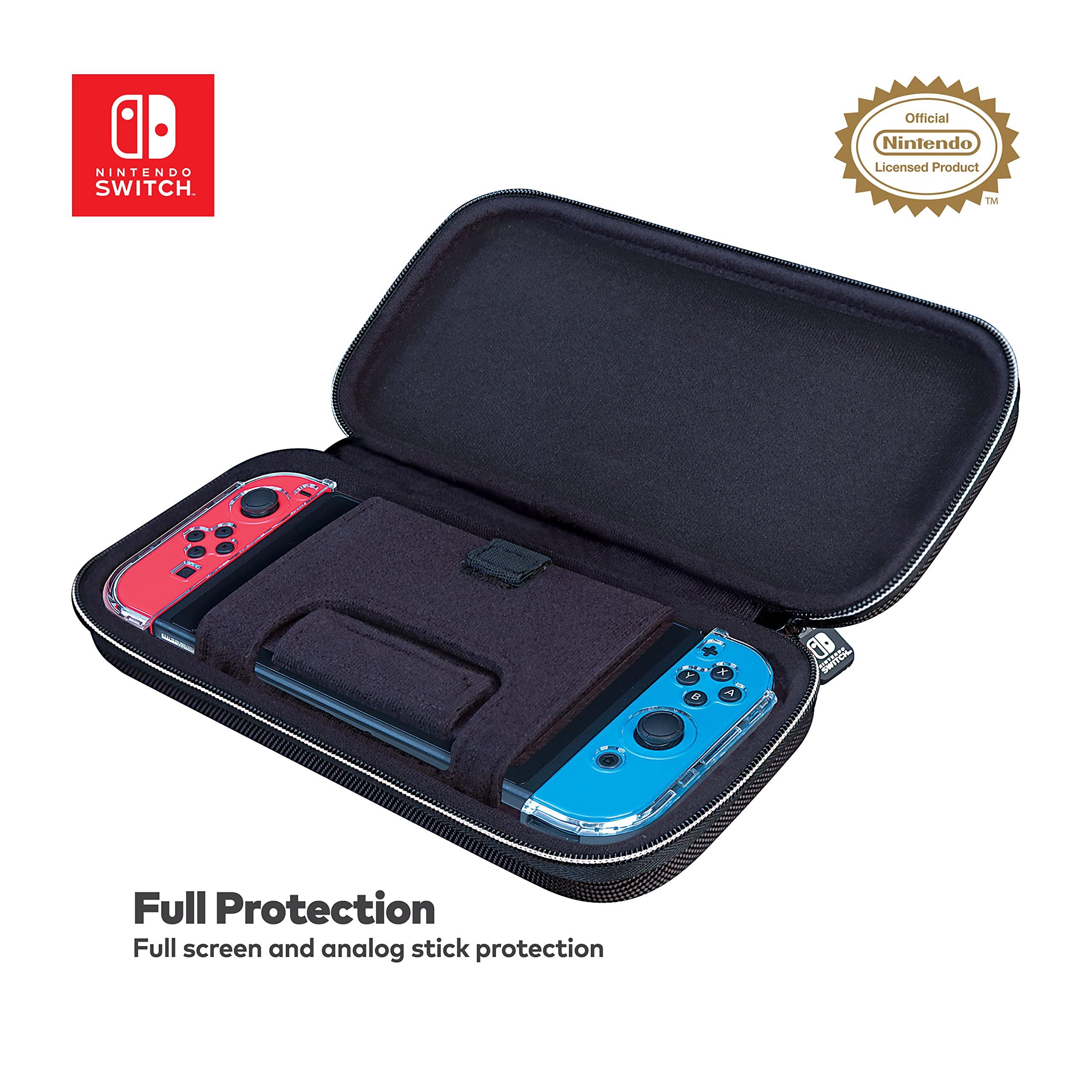 Game Traveler RDS – Officially Licensed Nintendo Switch Deluxe OLED, Nintendo Switch, & Switch Lite Case - Purple Ballistic Nylon, Viewing Stand, & Bonus Game Cases, #1 Selling Case in USA - Image 4