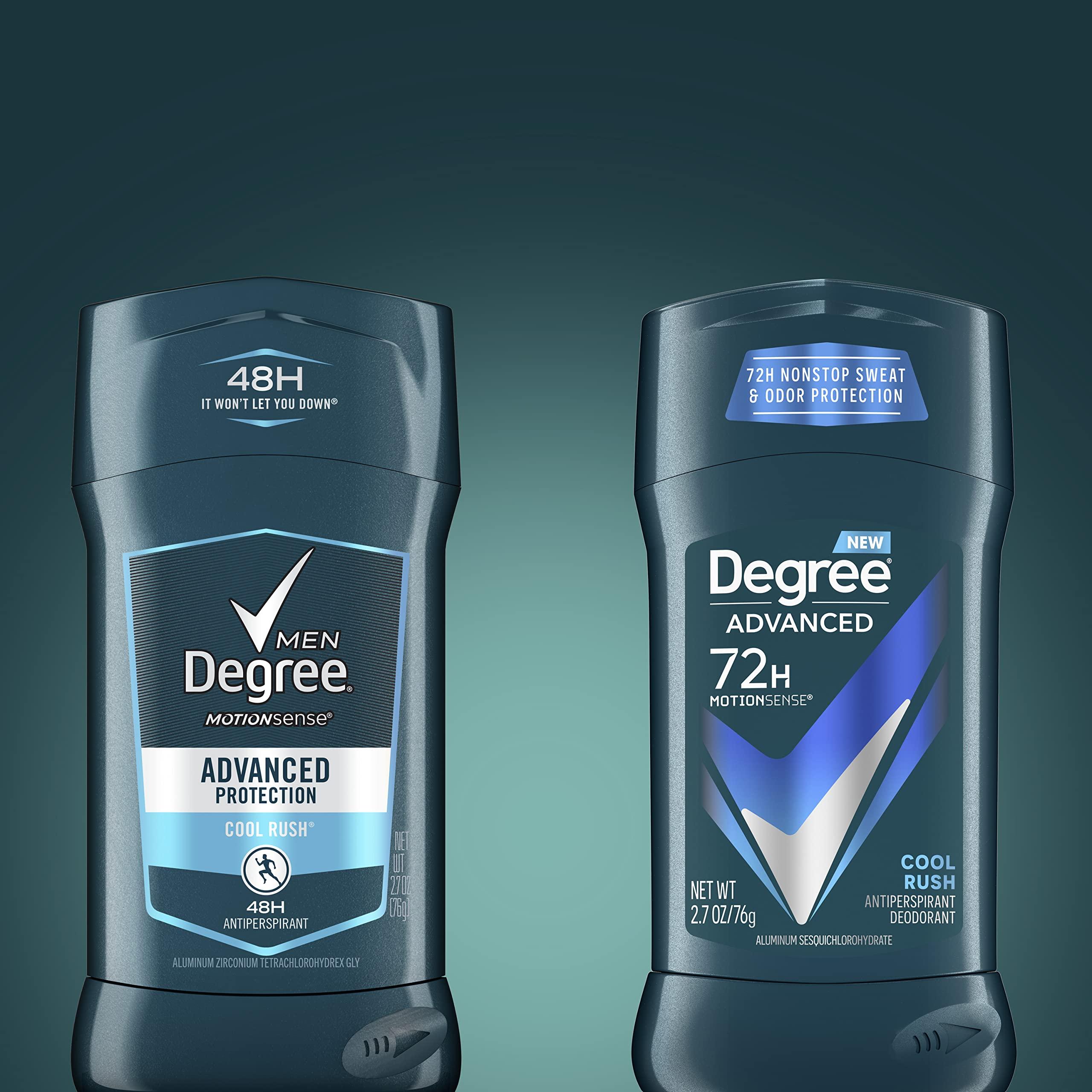 Degree Men Advanced Protection Antiperspirant Deodorant Cool Rush 4 count 72-Hour Sweat and Odor Protection Antiperspirant For Men With MotionSense Technology 2.7 oz - Image 12
