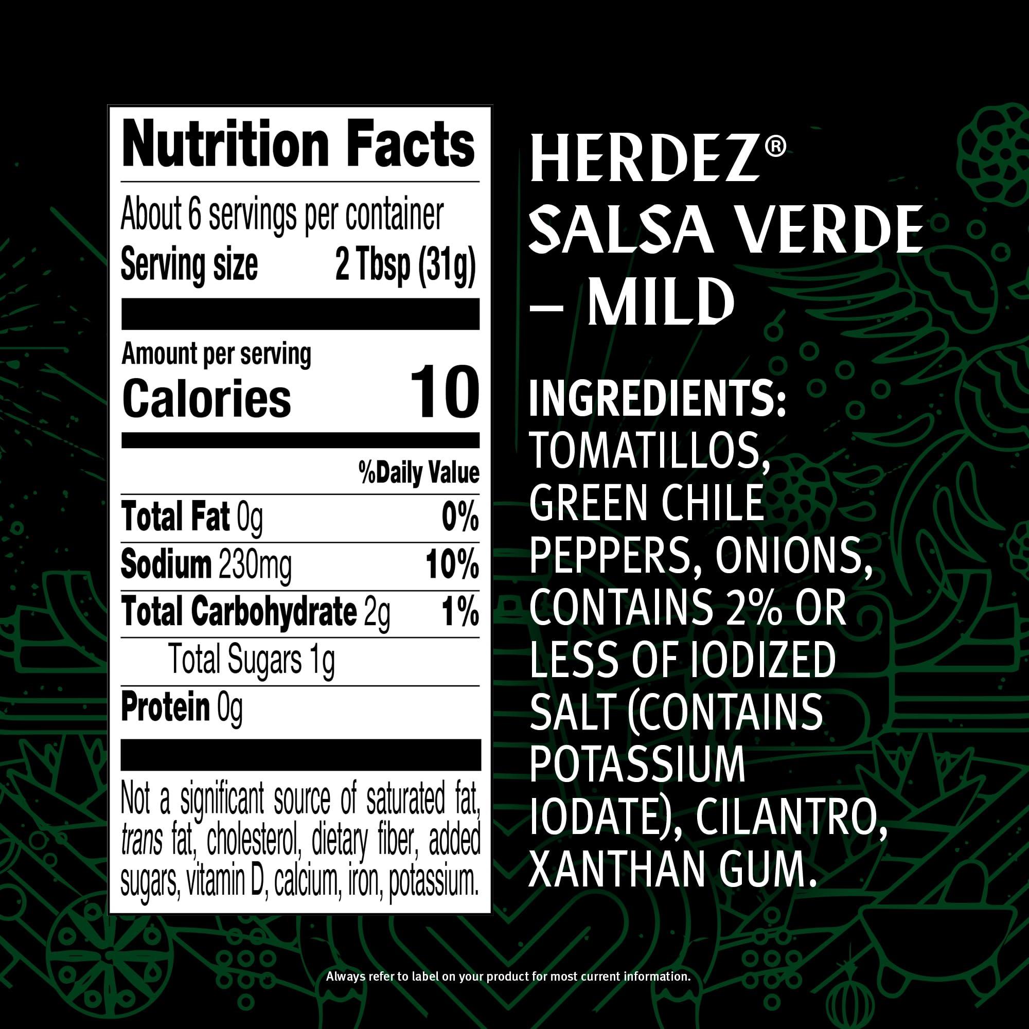 Herdez Salsa Verde, Mild, 7 oz - Image 2