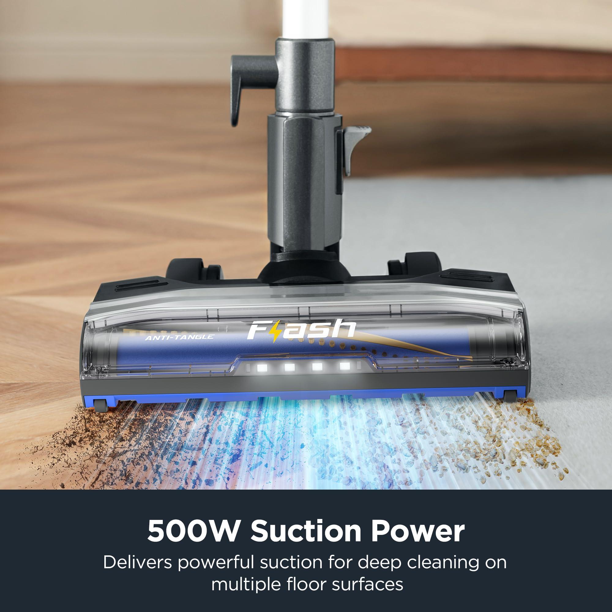 Eureka Corded Stick Vacuum Cleaner for Home Pet Hair, Lightweight Vacuum Cleaner with Powerful Suction for Carpet Tile and Hard Floor, Blue, NES520BL 2-in-1 Flash Handheld Vac - Image 3