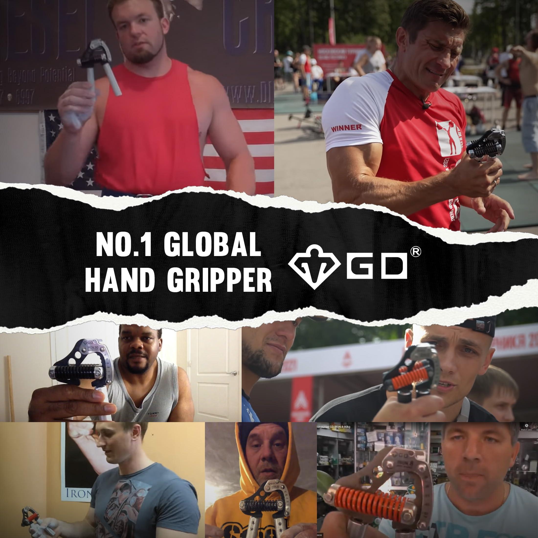 GD IRON GRIP Grip Strength Trainer Adjustable Hand Gripper Strengthener Hand Grip Exerciser Wrist Strengtheners Silent & Durable – Forearm, Finger & Hand Strength Training for Athletes, Climbers & Rehabilitation - Image 2