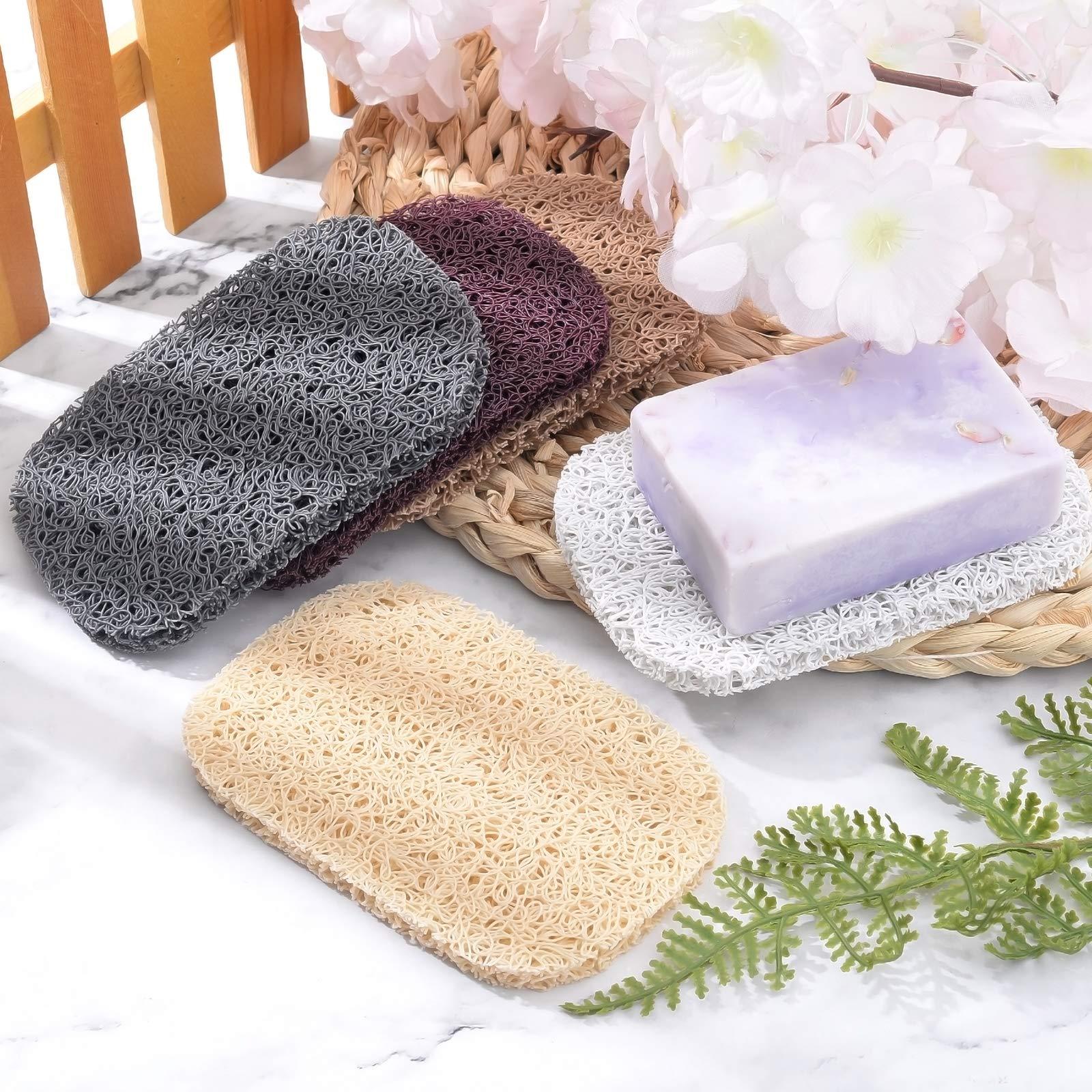 AHANDMAKER Soap Lift Pad, 30 Pcs 5 Colors Soap Saver Soap Dish Holder Accessory Drains Water, Circulates Air, Extends Soap Life for Bathroom, Kitchen, Office, Gym - Image 6