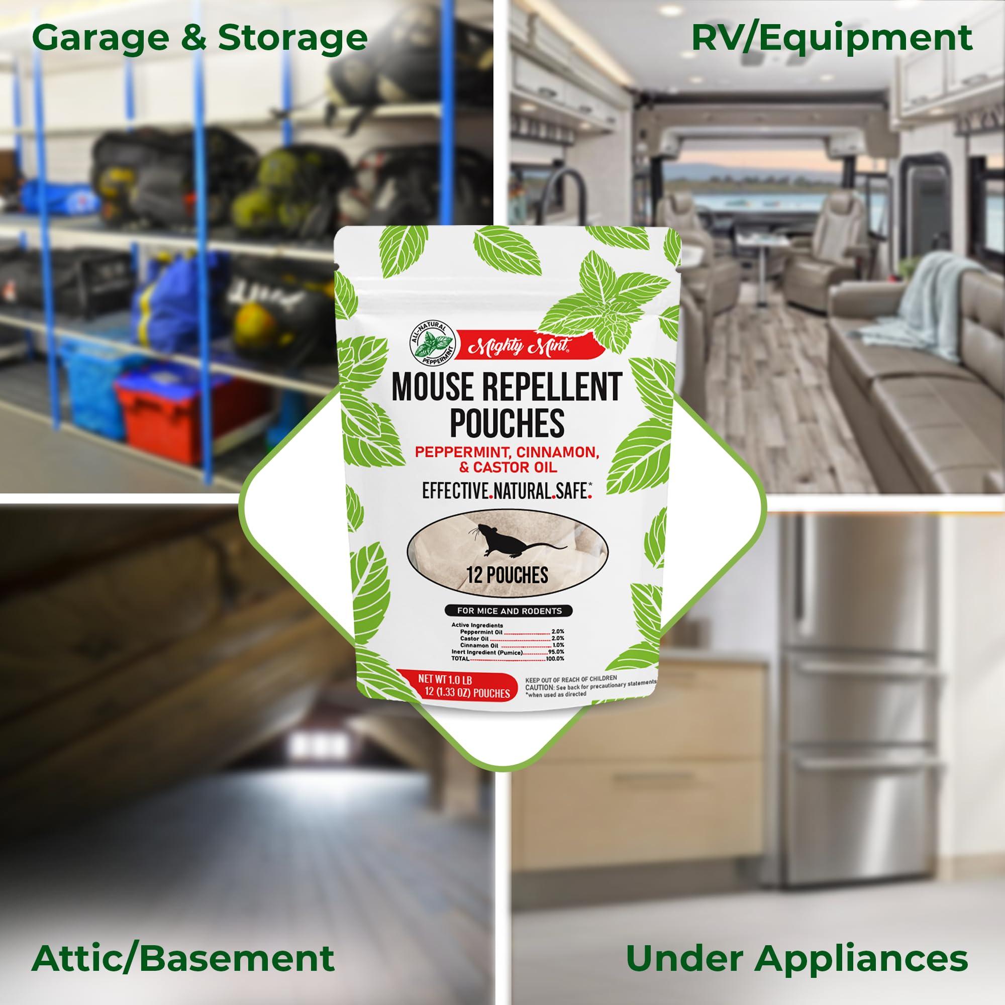 Mighty Mint Mouse Repellent Pouches & Rodent Repellent Spray Bundle - Image 8