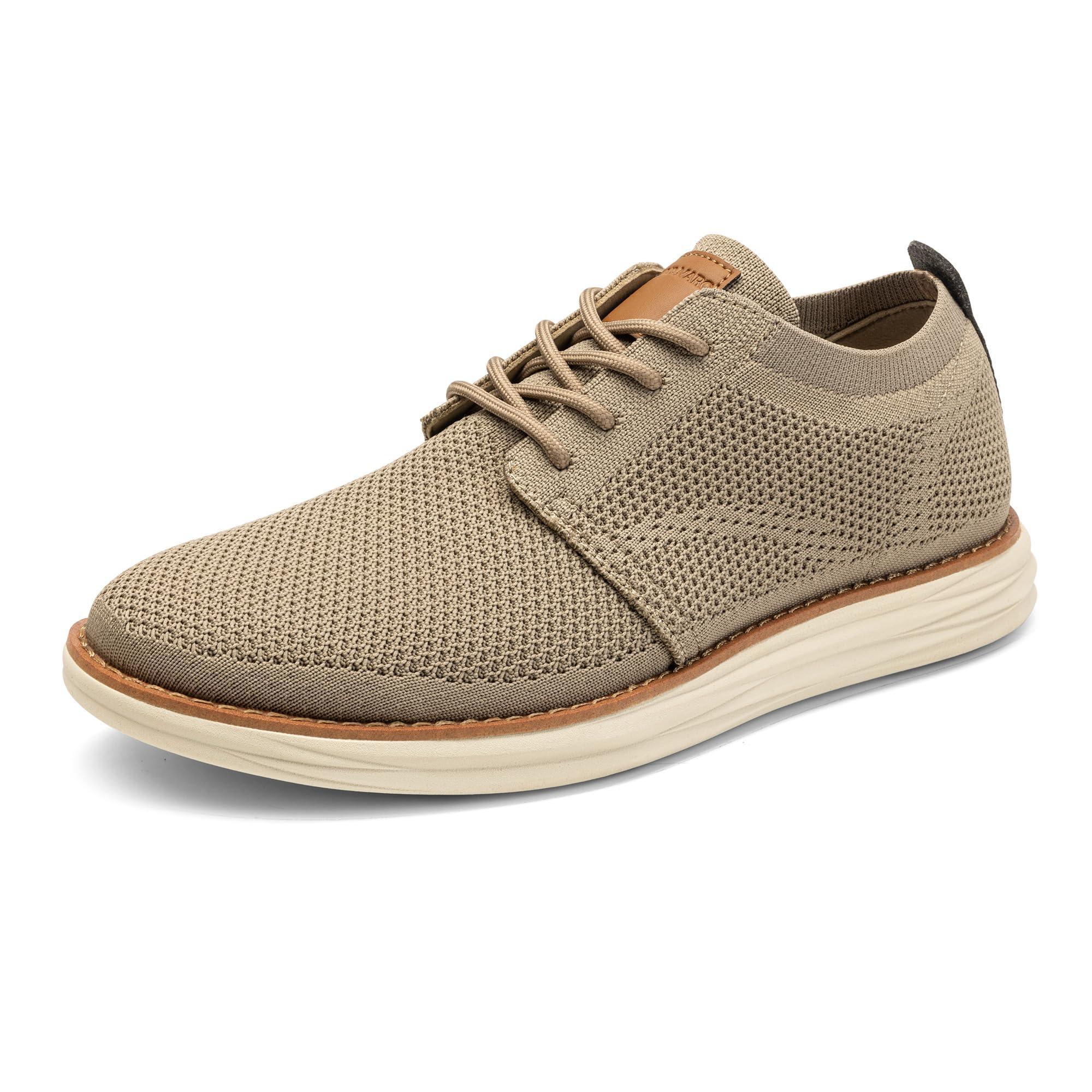 Bruno Marc Men's KnitFlex Breeze Mesh Sneakers Oxfords Lace-Up Lightweight Casual Walking Shoes