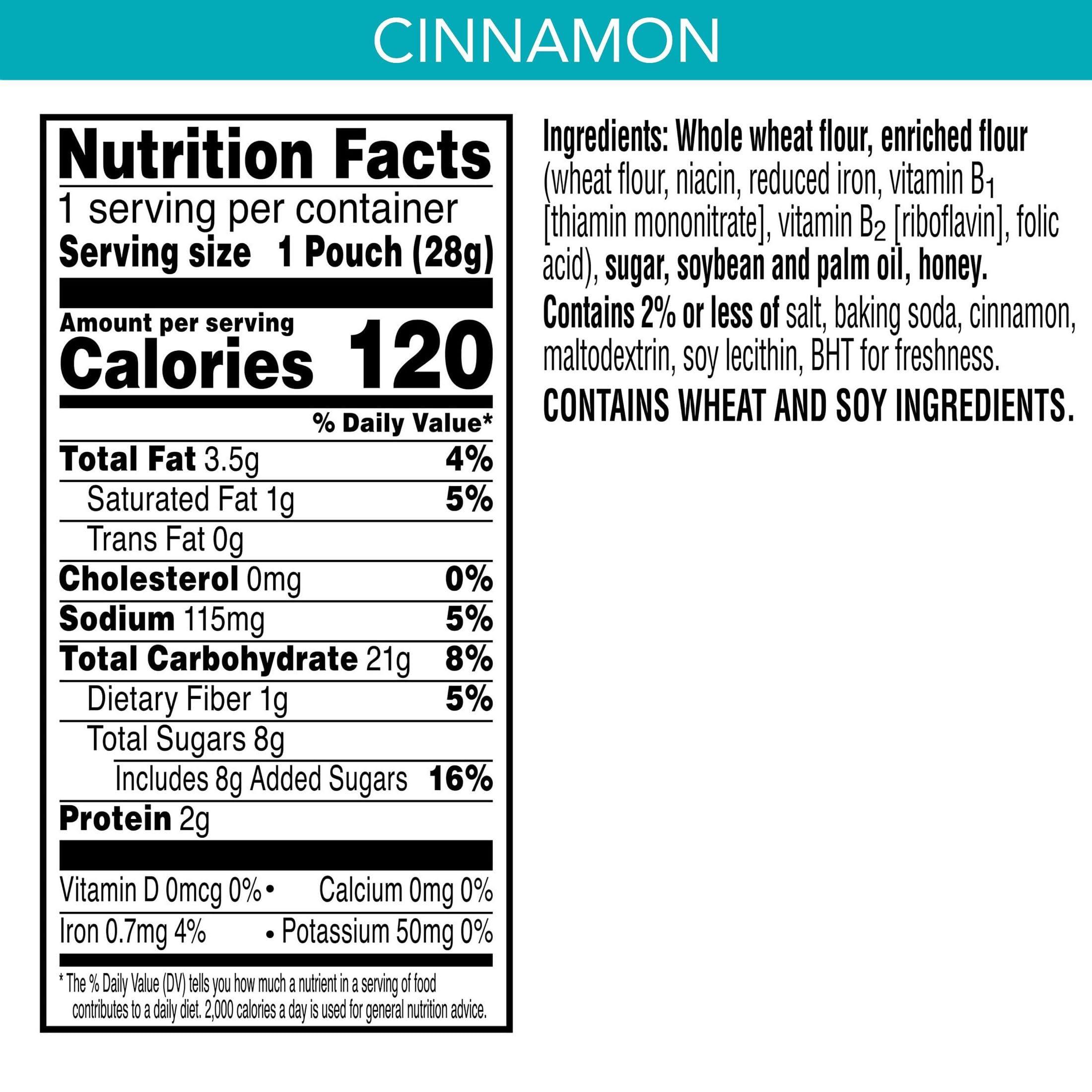 Kellogg's SCOOBY-DOO! Baked Graham Cracker Snacks, Lunch Snacks, Snack Crackers, Cinnamon (40 Pouches) - Image 2