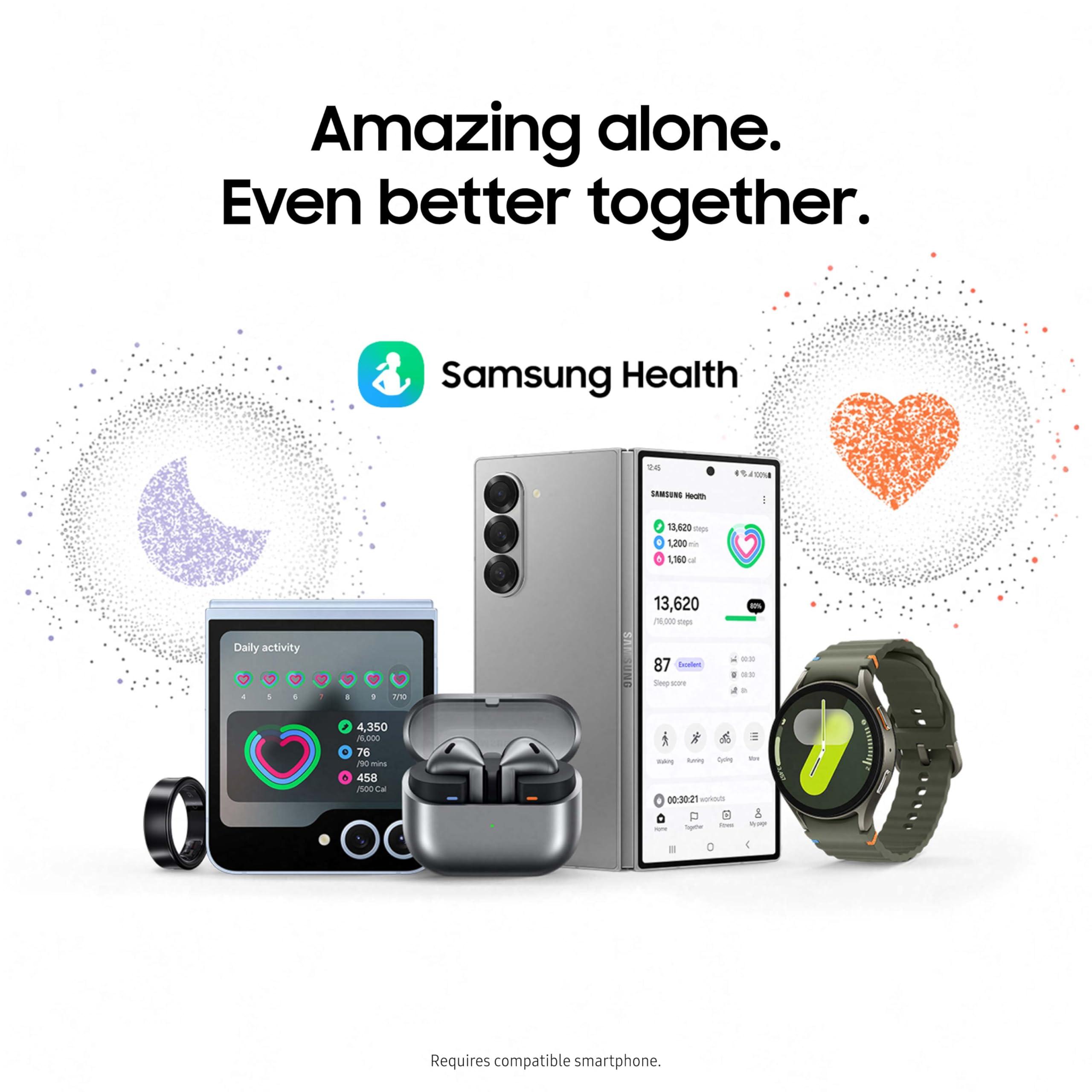 Samsung Galaxy Watch 7 40mm Bluetooth AI Smartwatch w/Energy Score, Wellness Tips, Heart Rate Tracking, Sleep Monitor, Fitness Tracker, 2024, Cream [US Version, 1Yr Manufacturer Warranty] - Image 6