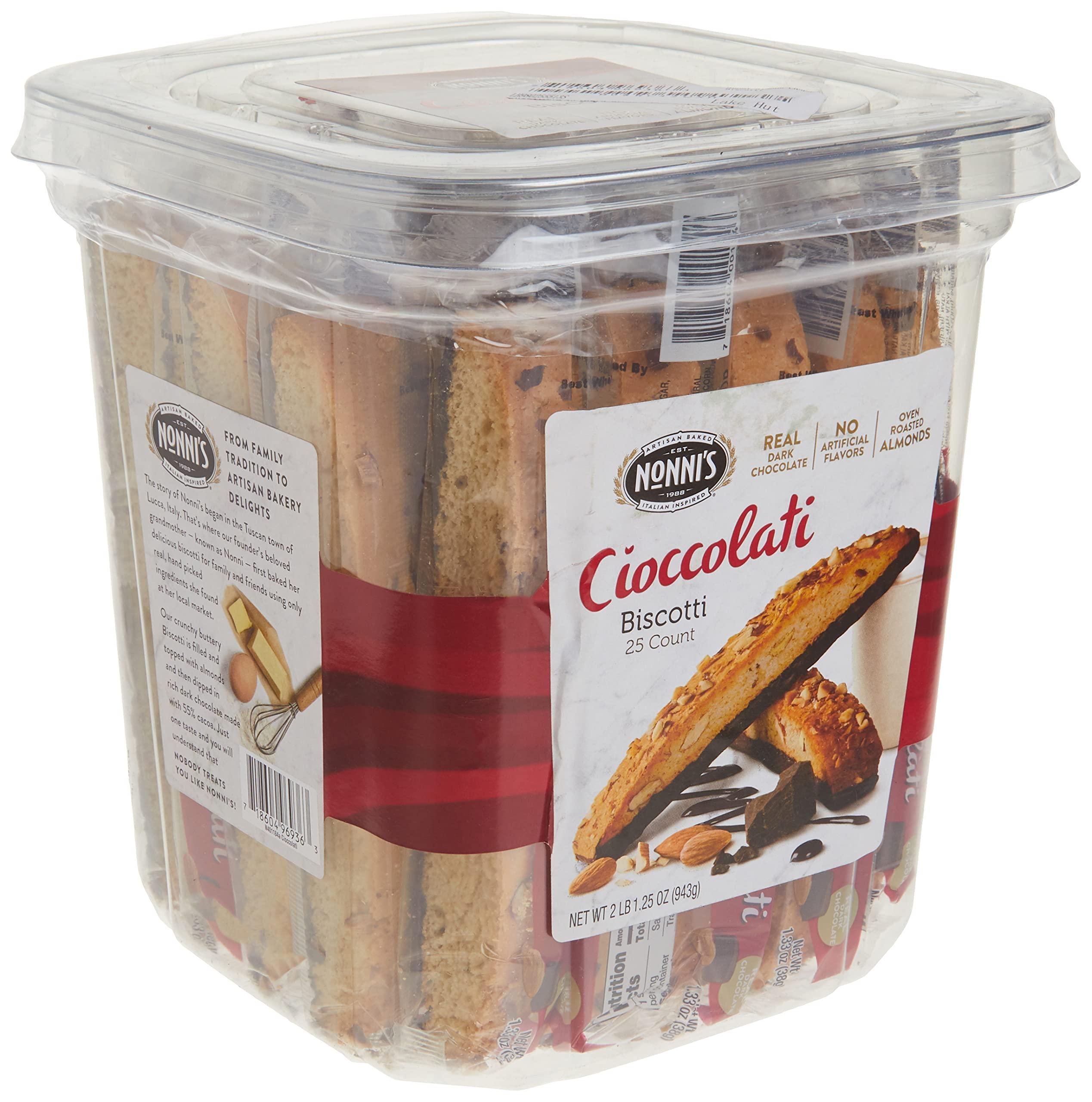 Nonni's Biscotti Value Pack with Larger Cookies, Cioccolati, Red, Cioccolati Roasted Almond, 33.25 oz - Image 3