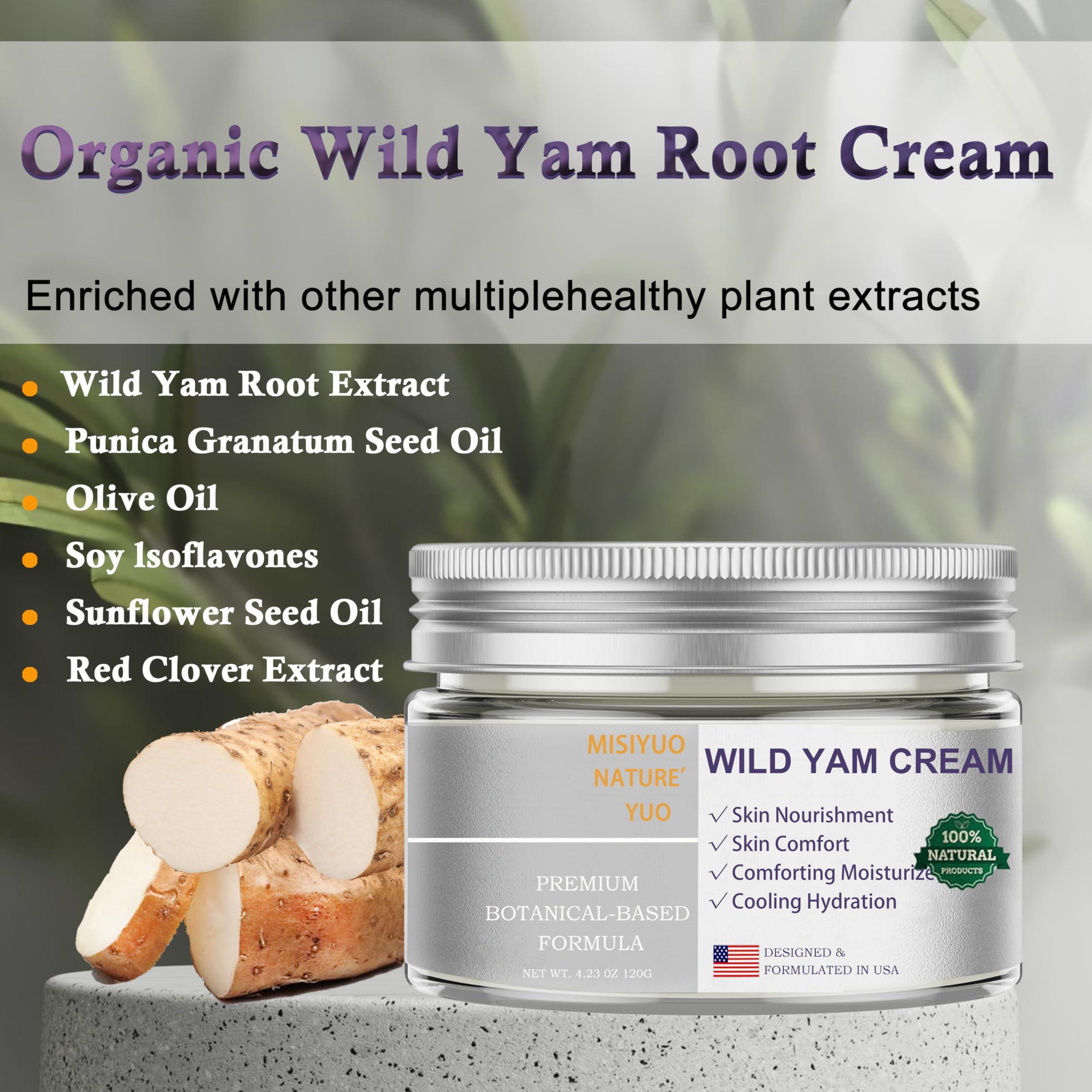 MIsiyuo Organic Wild Yam Cream for Women - Soothing Skin Comfort, Natural Ingredients, 120g - Image 3