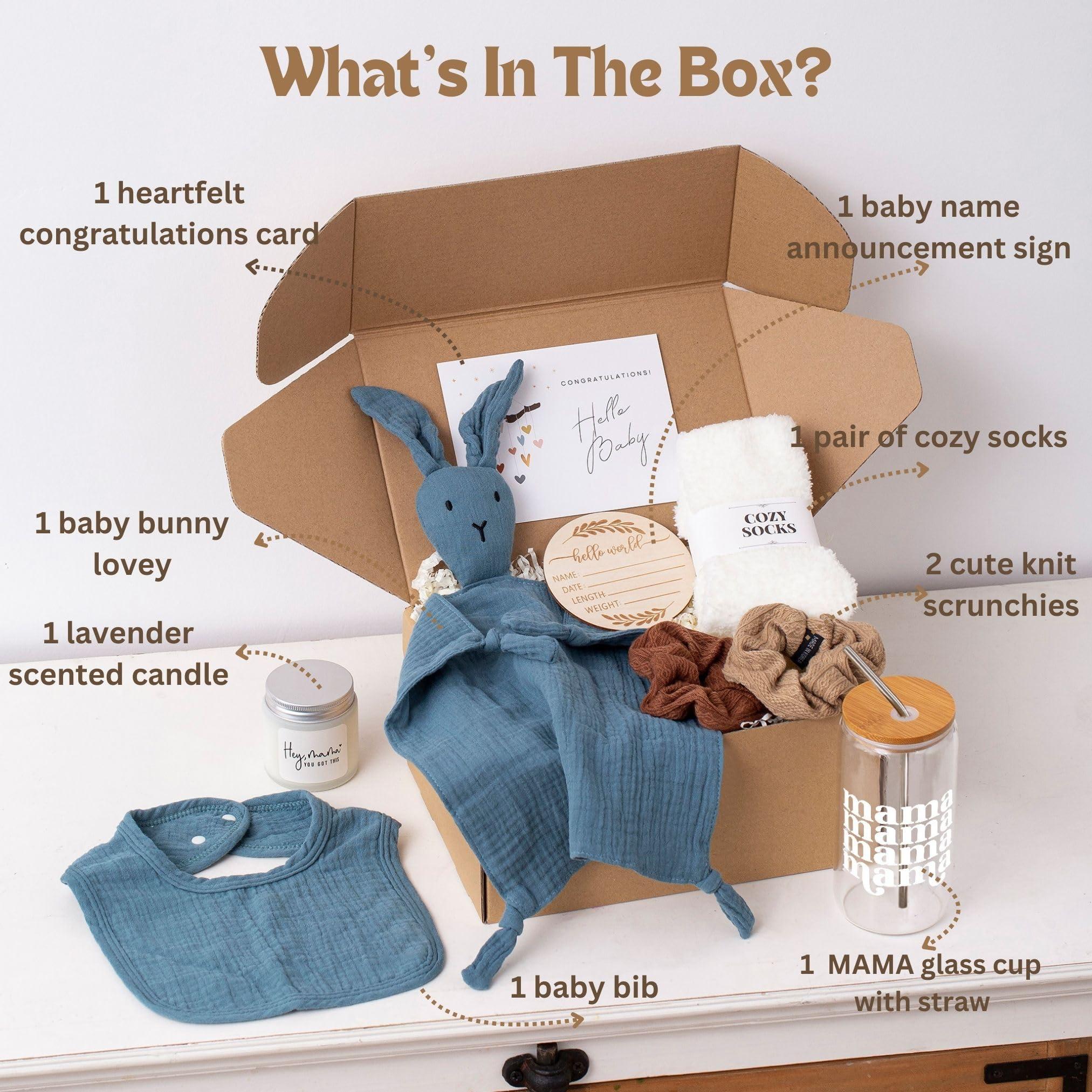 New Mom Gifts & Baby Shower Gifts for Boys, 7-Piece New Mom Gift Basket After Birth, Pregnancy Gifts for First-Time Moms, Expecting Mom - New Mom Care Package After Baby, Postpartum Gifts for Mom - Image 3