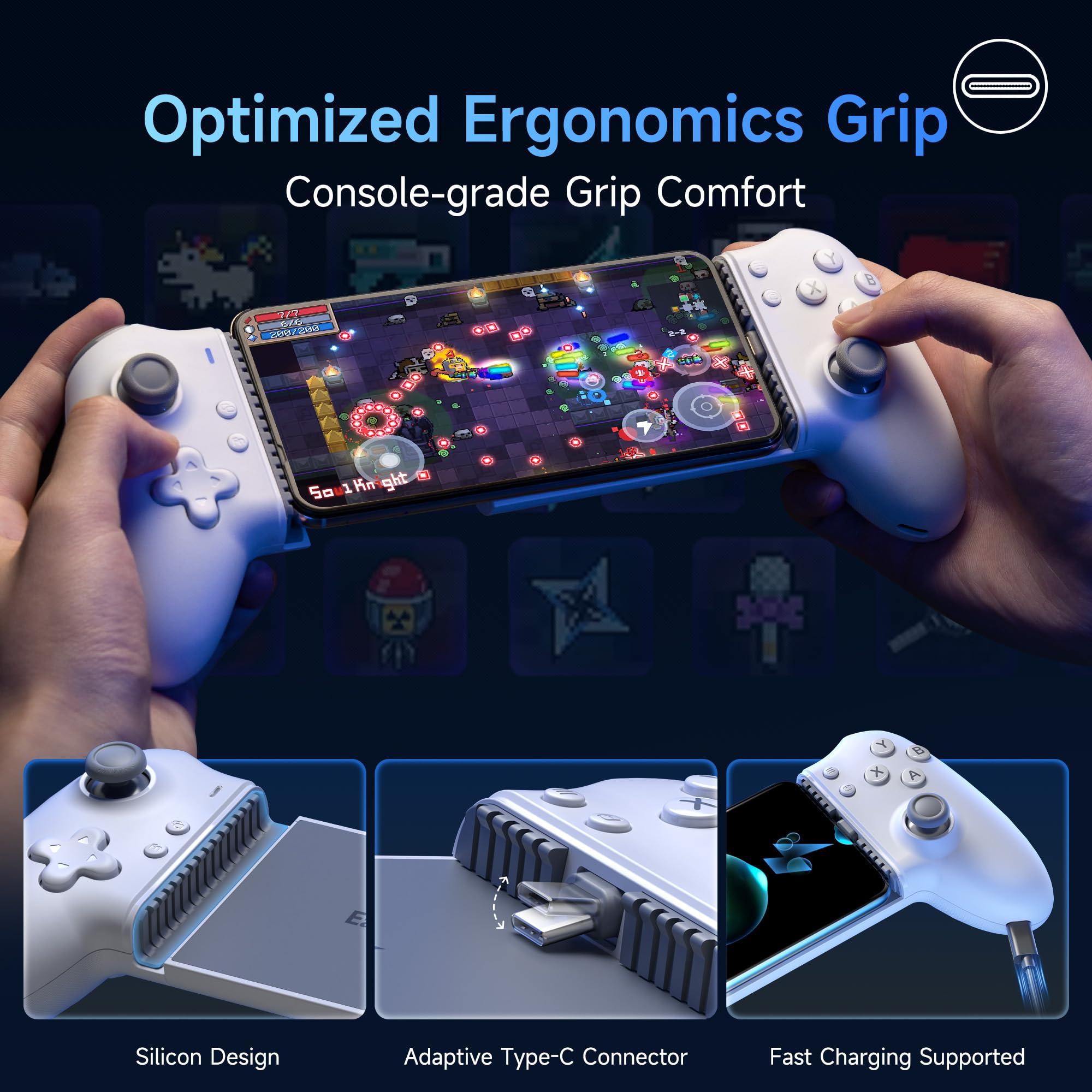 EasySMX M15 Mobile Gaming Controller for Android/iPhone 15 Series,Android Controller with Hall Trigger/Joysticks for Play Minecraft,COD - Image 8