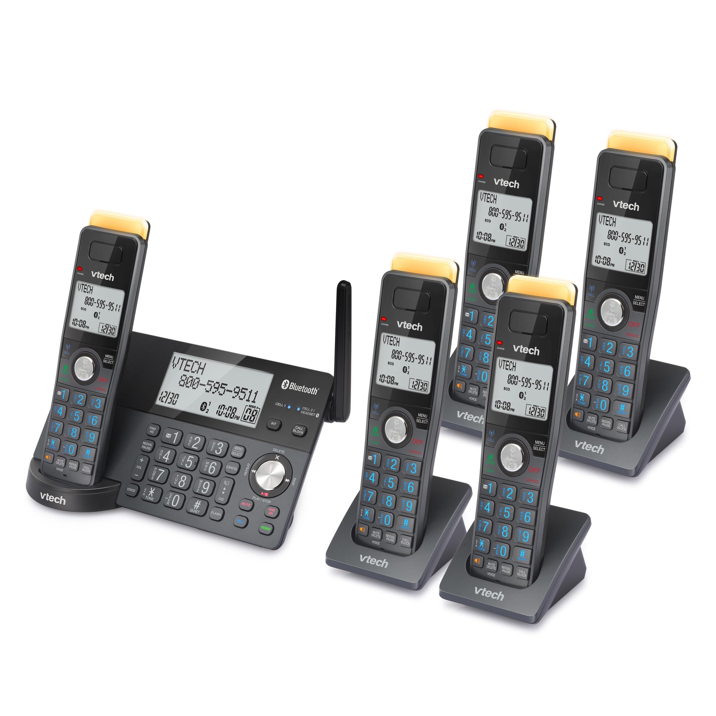 VTech IS8128-51 Super Long Range 5-Handset DECT 6.0 Cordless Phone for Home with Answering Machine, 2300 ft Range, Call Blocking, Bluetooth Connect to Cell, Intercom - Image 10