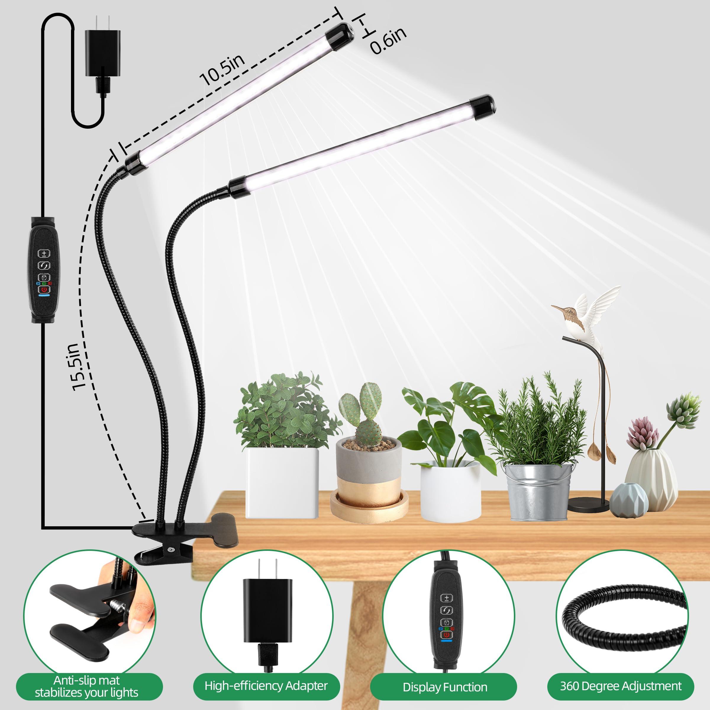 EWPJDK Grow Light 6500K Full Spectrum Plant Grow Lamp with Clip - 84 LED Plant Light for Indoor Plants - Image 2