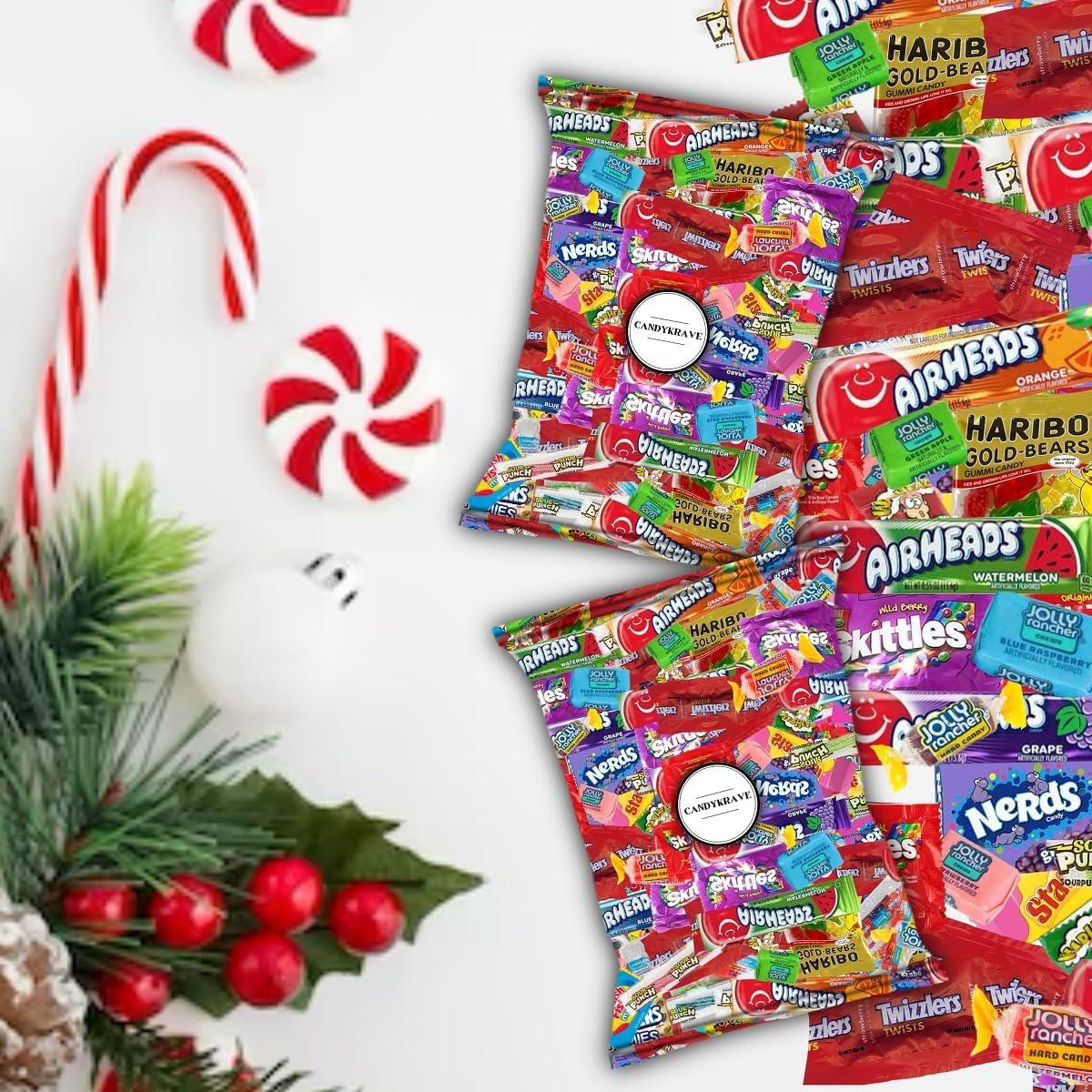 CandyKrave Assorted Candy Variety Pack - 10 Fruity Flavors - 2 lbs Bulk Candy Bag - Individually Wrapped Pinata Candy Mix - Delicious Sweets for Birthdays, Pantry, Baby Showers & Gender Reveal - Image 3