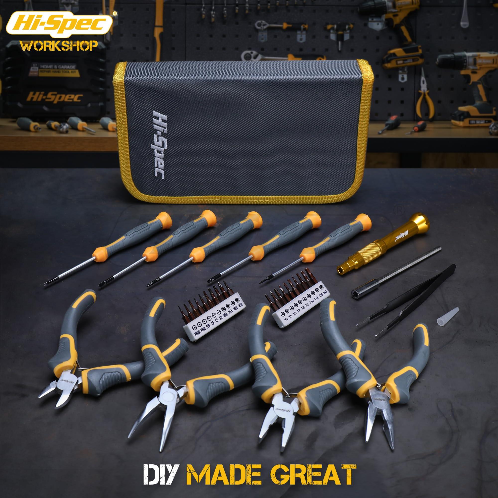 Hi-Spec 32pc Electronics Repair & Opening Tool Kit Set for Laptops, Phones, Devices, Computer & Gaming Accessories. Precision Small Screwdrivers with Pentalobe Bits for iPhones & MacBooks - Image 7