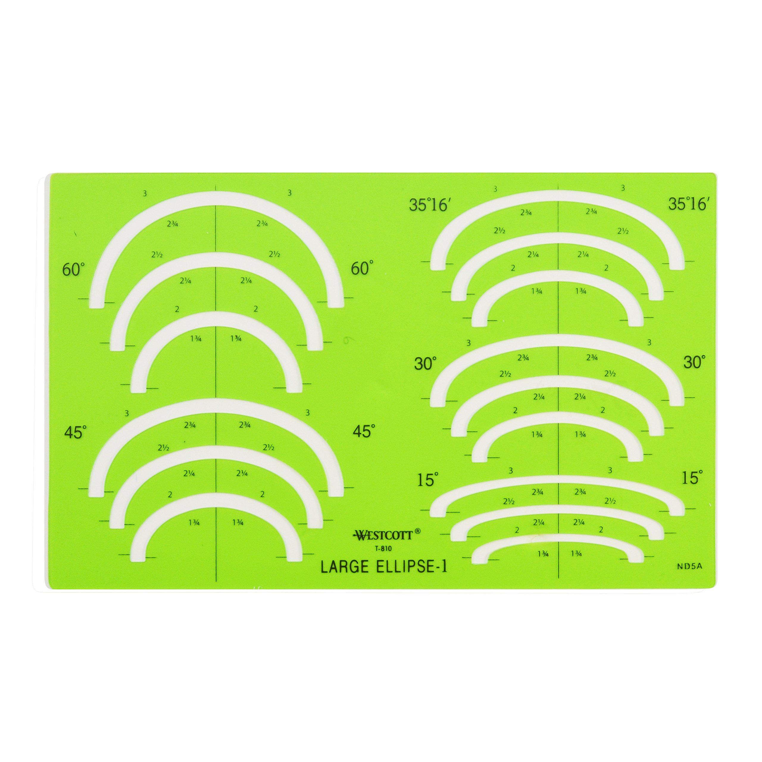 Westcott Large Ellipse Template #1 (T-810)