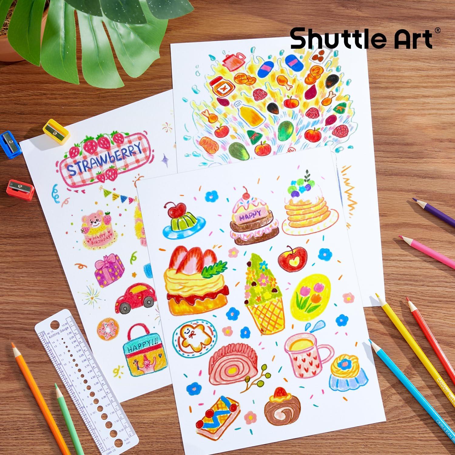 Shuttle Art Colored Pencils Bulk, 408 Pack Coloring Pencil Set Plus 20 Sharpeners, 12 Assorted Colors, Classroom Pack School Supplies - Image 7