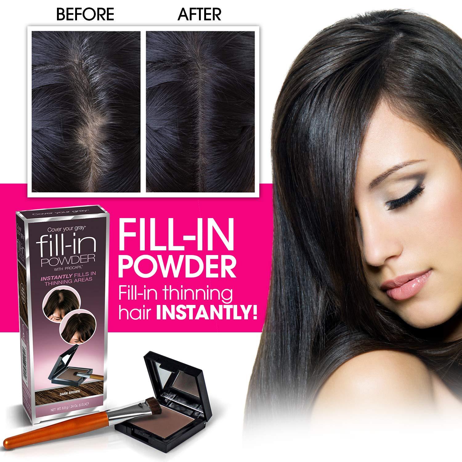 Cover Your Gray Fill In Powder - Dark Brown (Pack of 2) - Image 7