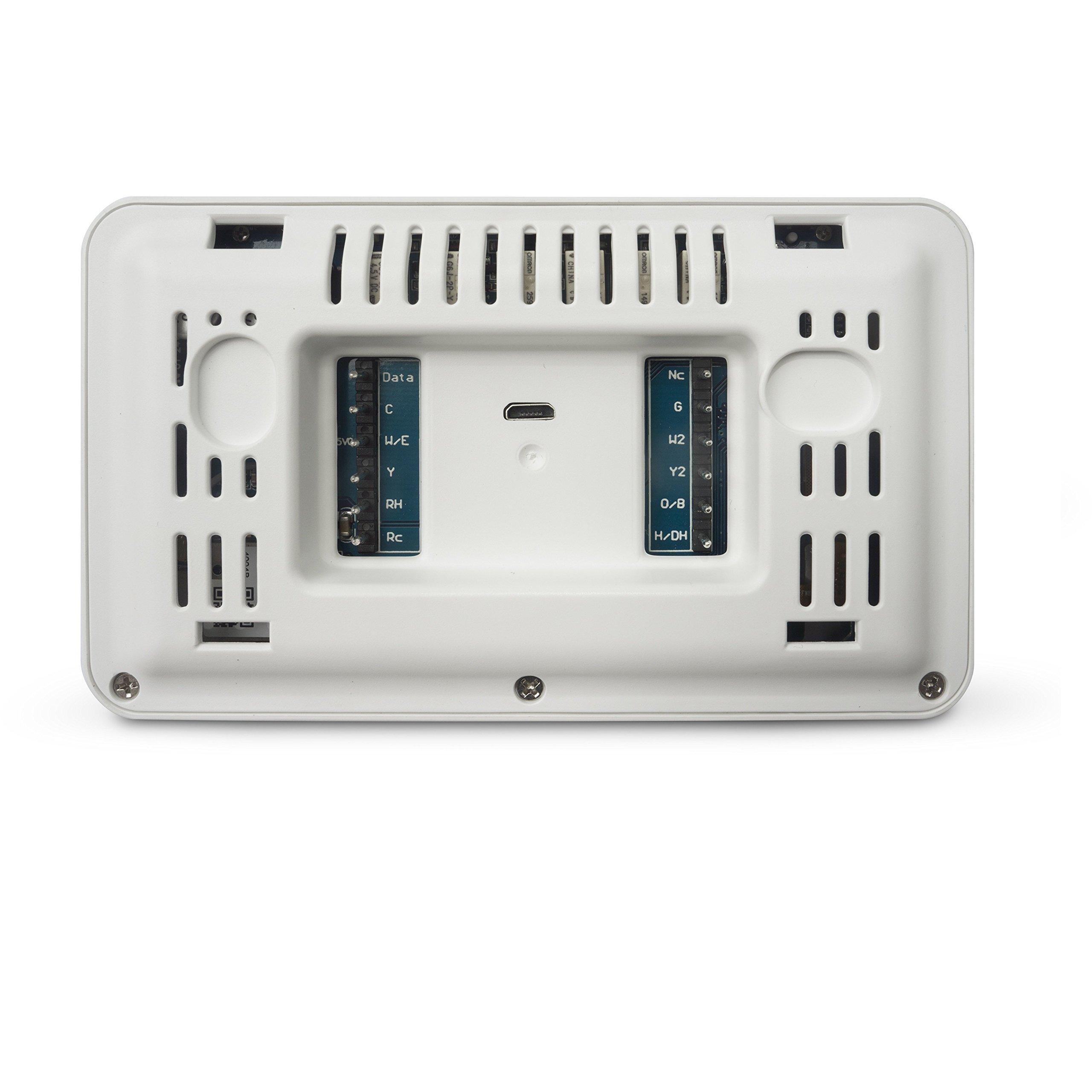 Bosch Large 5-Inch Full-Color Touch Screen Sleek Easy Setup Connected Control Smart Phone Wi-Fi Thermostat for 24V HVAC Systems with Bosch Connected Control App - Image 9