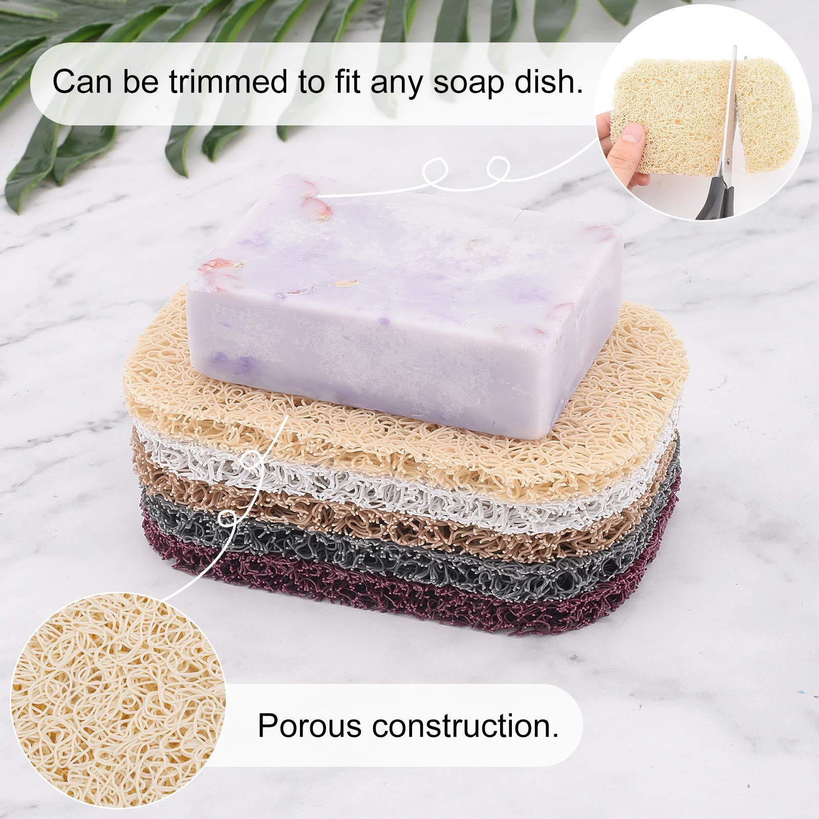 AHANDMAKER Soap Lift Pad, 30 Pcs 5 Colors Soap Saver Soap Dish Holder Accessory Drains Water, Circulates Air, Extends Soap Life for Bathroom, Kitchen, Office, Gym - Image 3