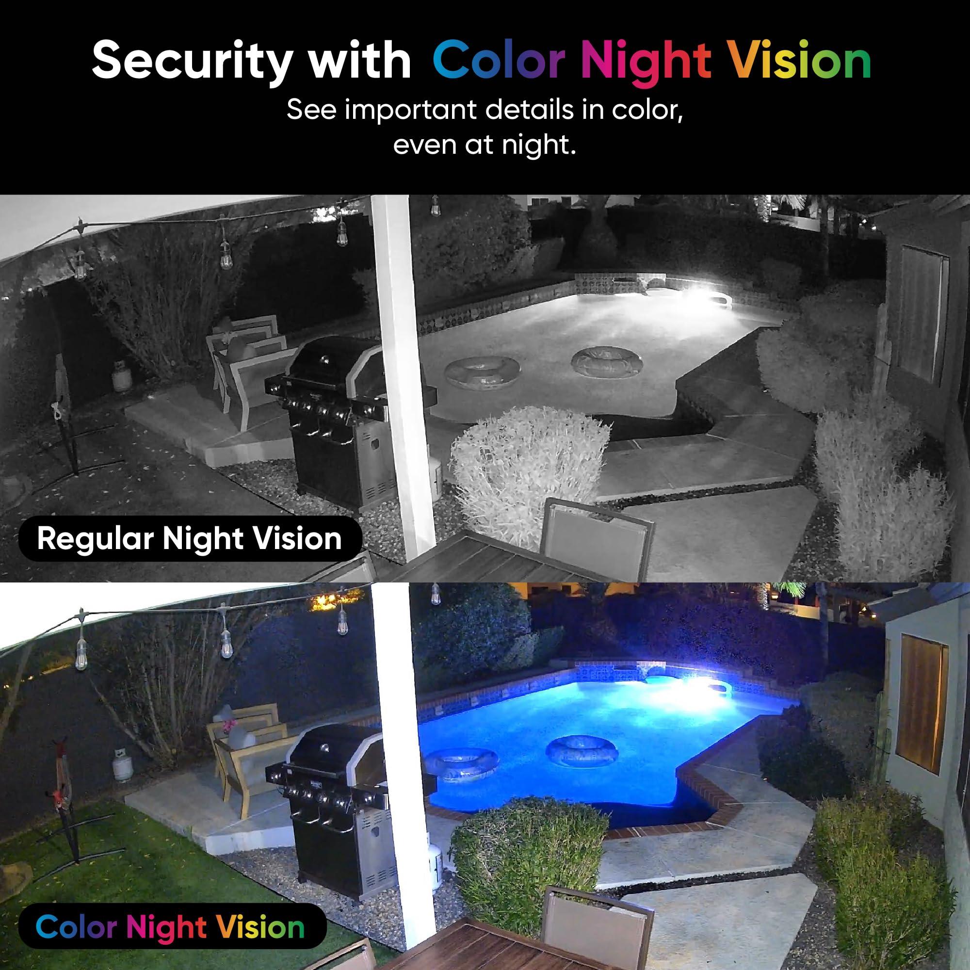 WYZE Cam v4, 2.5K QHD WiFi Indoor/Outdoor Smart Home Security Camera, Pet/Baby Monitor, Motion Activated Spotlight/Siren, Color Night Vision, 2-Way Audio, Works with Alexa & Google, Free Expert Help - Image 4