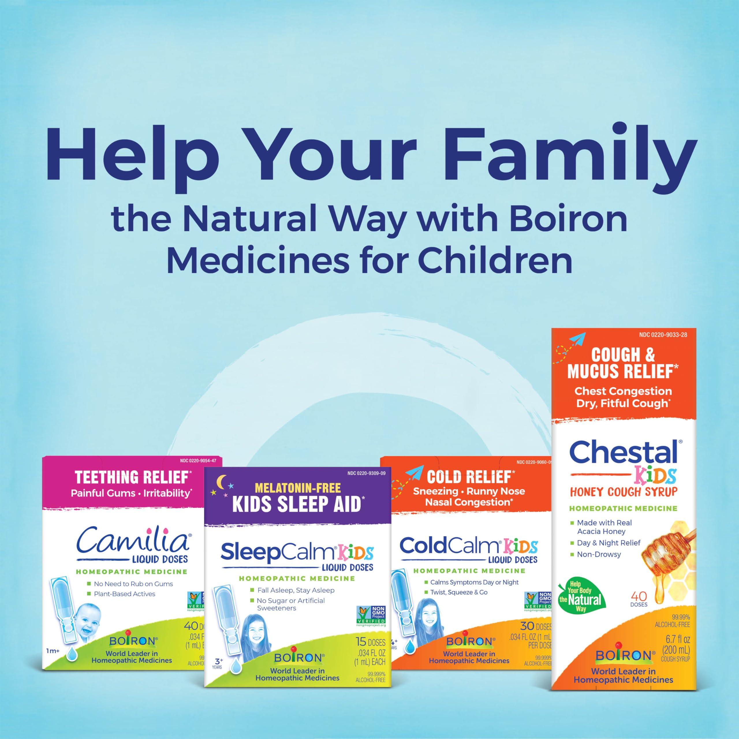 Boiron Chestal Kids Pellets for Cough and Mucus Relief, Nasal or Chest Congestion, and Sore Throat Relief - 2 Count (160 Pellets) - Image 9