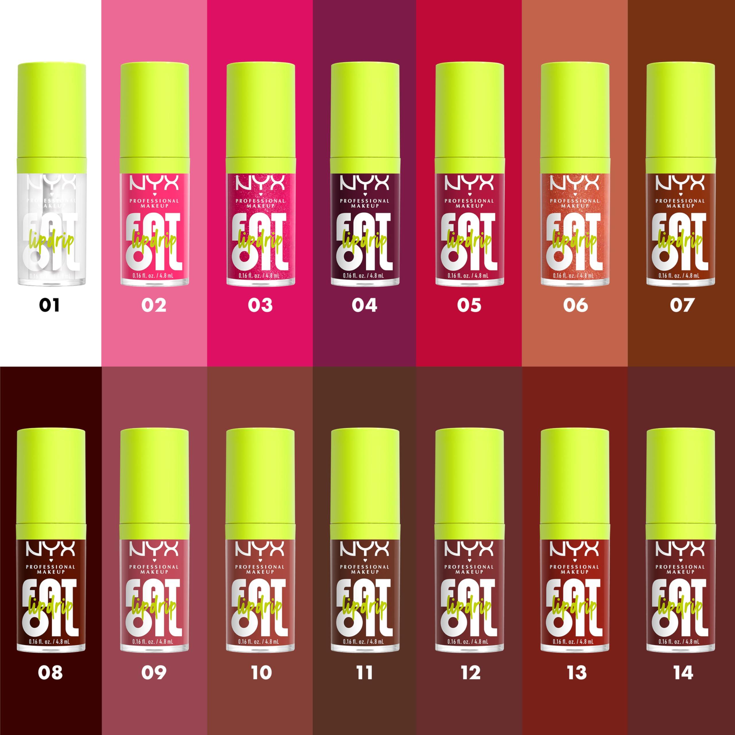 NYX PROFESSIONAL MAKEUP Fat Oil Lip Drip, Moisturizing Lip Oil Gloss, Vegan Tinted Formula, Up to 12 HR Hydration - Missed Call (Sheer Pink) - Image 5