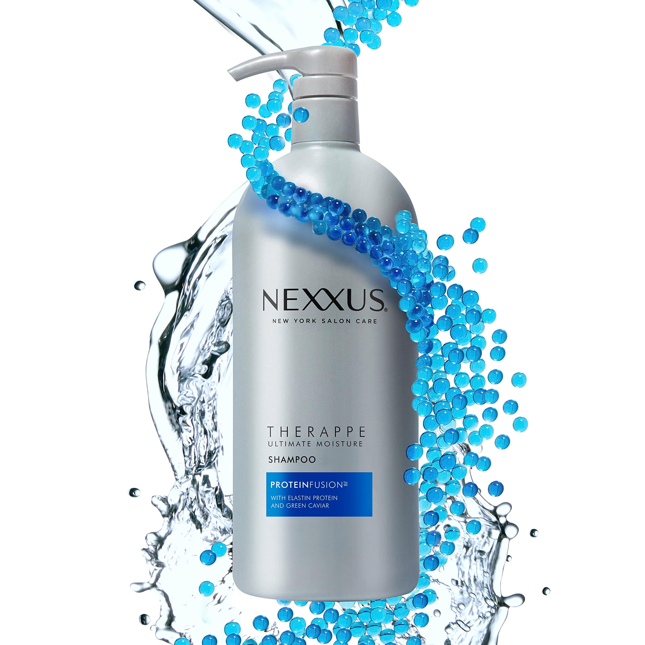 Nexxus Shampoo and Conditioner Therappe Humectress 2 Count for Dry Hair Silicone-Free, Moisturizing Caviar Complex and Elastin Protein 33.8 oz - Image 8