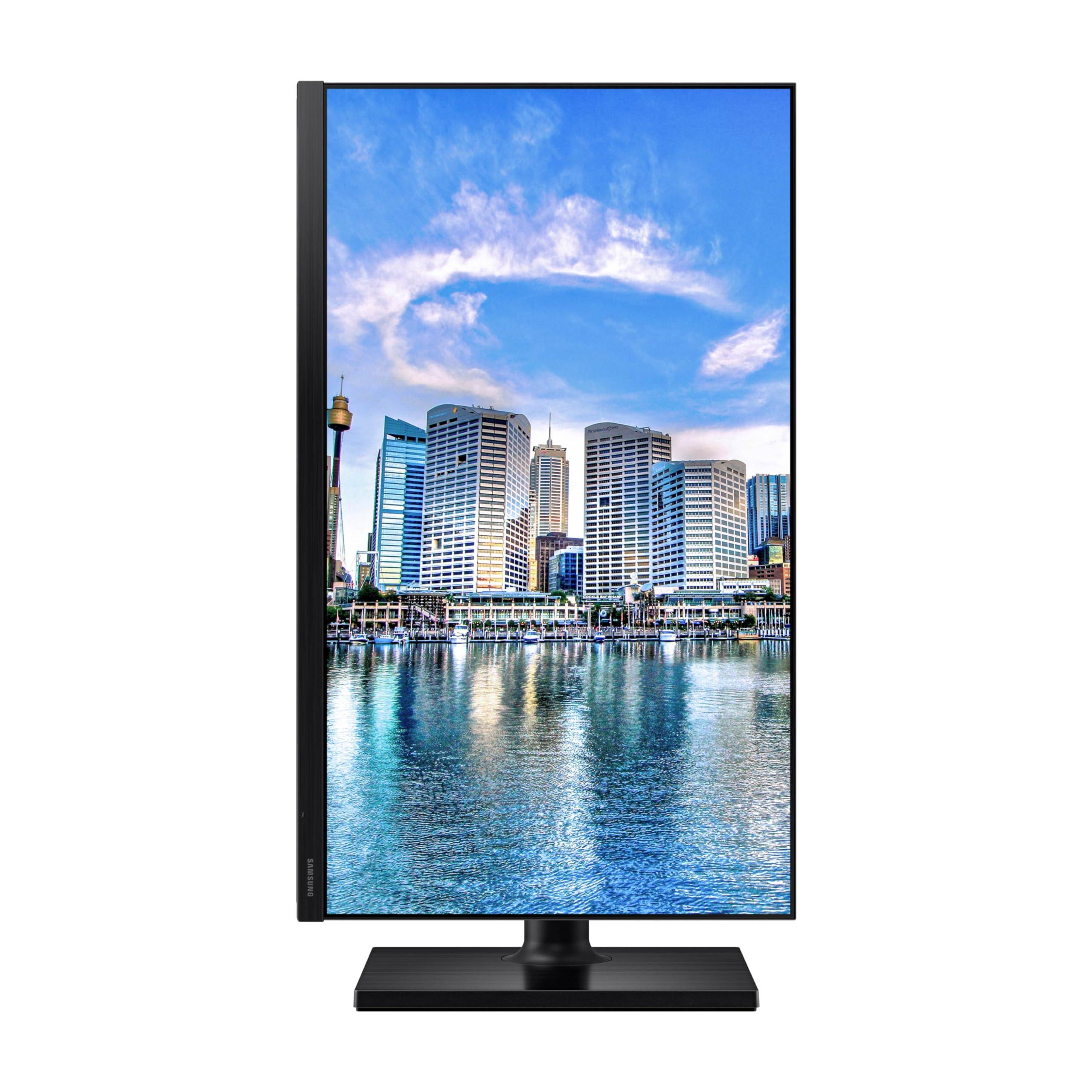 SAMSUNG FT45 Series 24-Inch FHD 1080p Computer Monitor, 75Hz, IPS Panel, HDMI, DisplayPort, USB Hub, Height Adjustable Stand, 3 Yr WRNTY (LF24T454FQNXGO),Black - Image 7