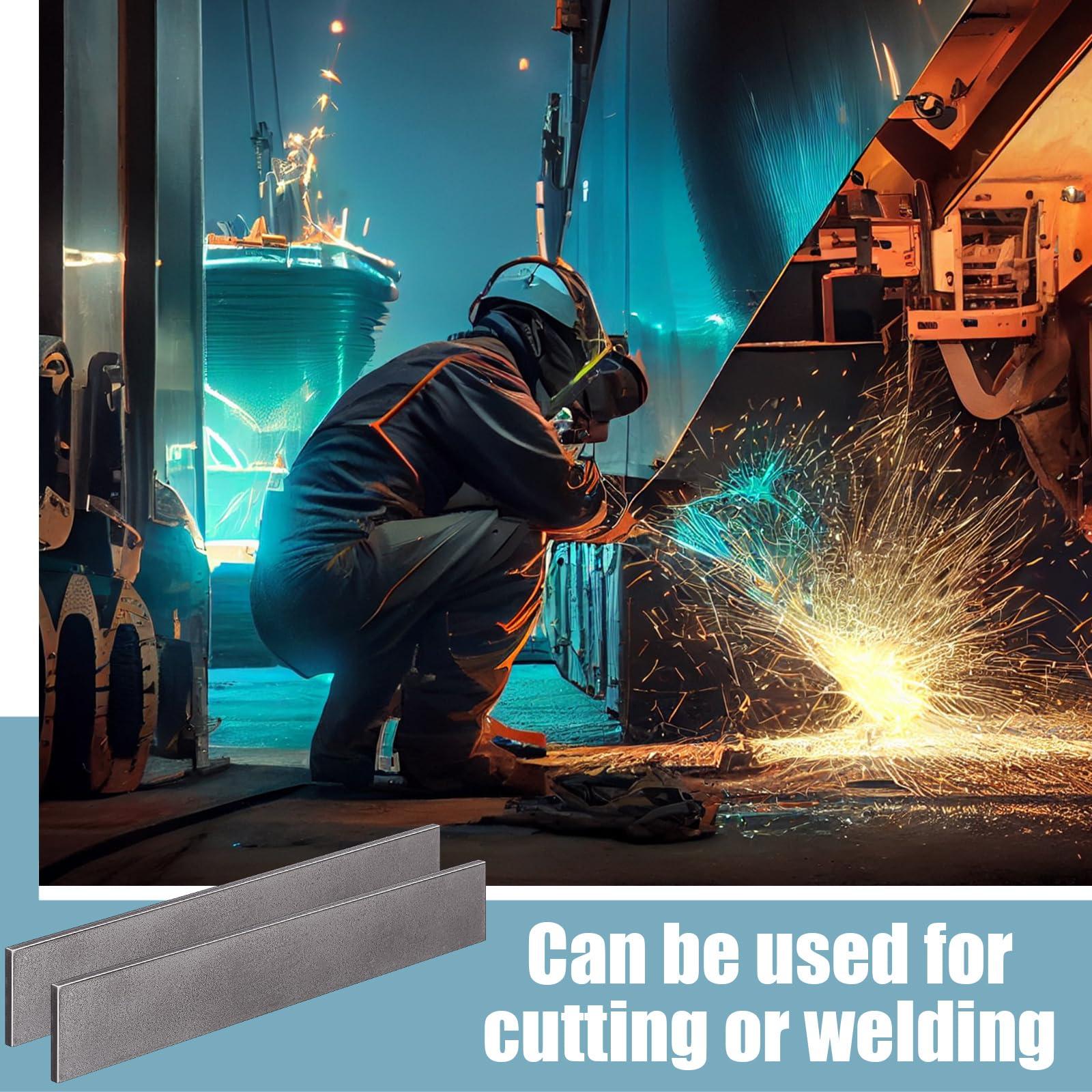 Hicarer 2 Pcs 2 x 1/4 x 12 Inch Steel Flat Bar Metal Stock Hot Rolled Steel Plate Solid Plain Metal Flat Bar Stock - Image 5