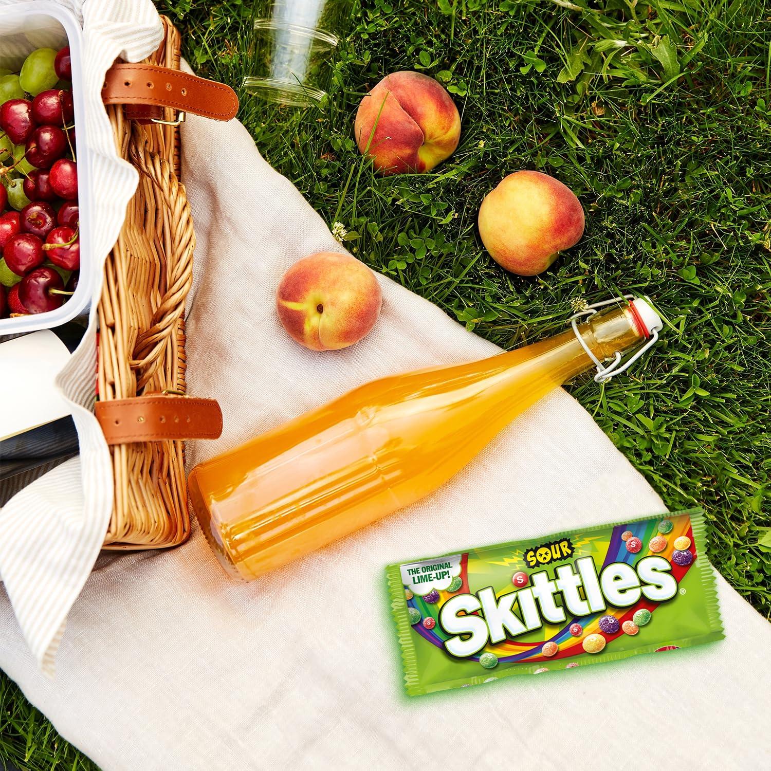 SKITTLES Sours Individually Wrapped Full Size Chewy Candy Packs, 24 Ct Bulk Box - Image 7