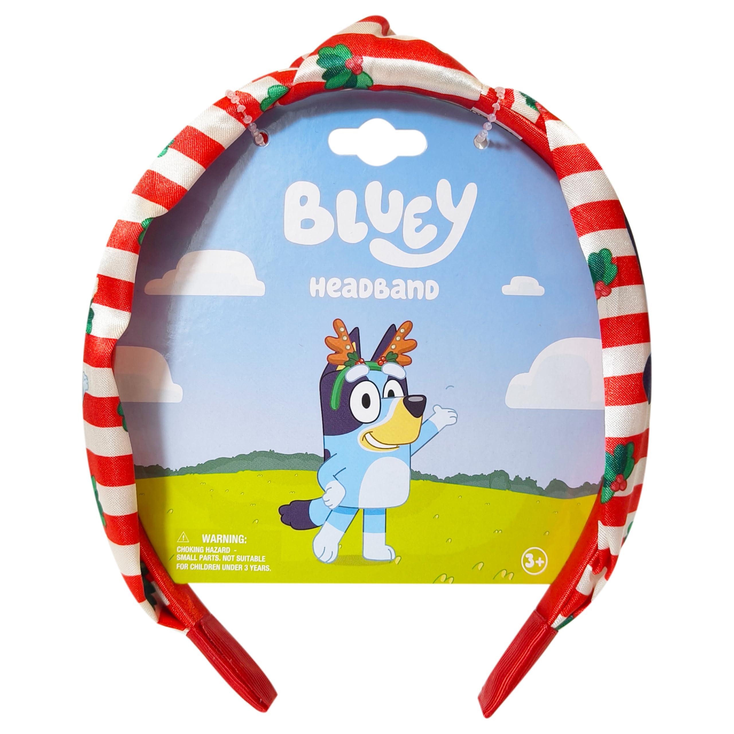 LUV HER Licensed Bluey Thick Knotted Headband For Girls - One Size Fits All - Christmas Hair Accessories For Her Ages 3+ - Image 3