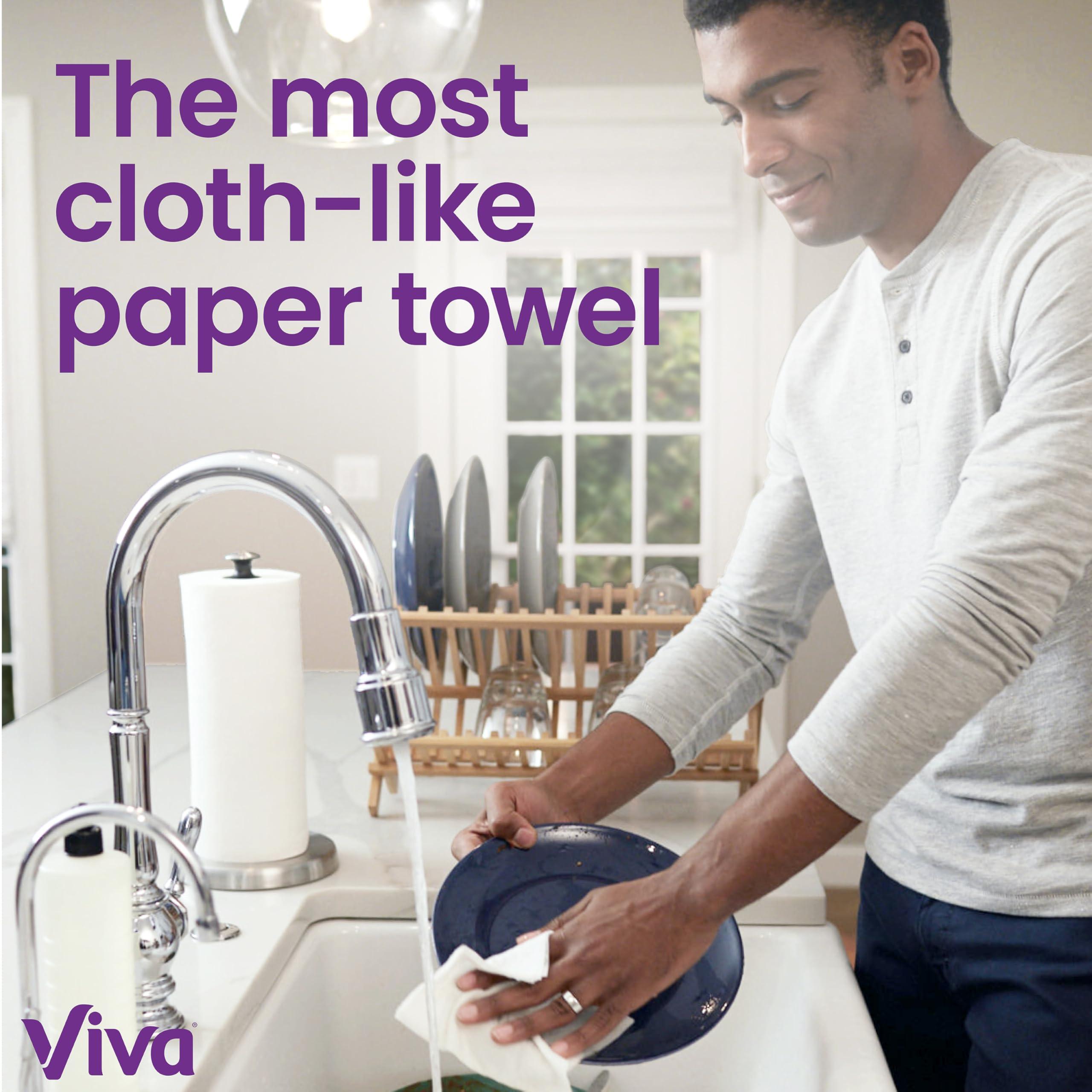 Viva Signature Cloth Paper Towels, 12 Triple Rolls, 129 Sheets per Roll - Image 6