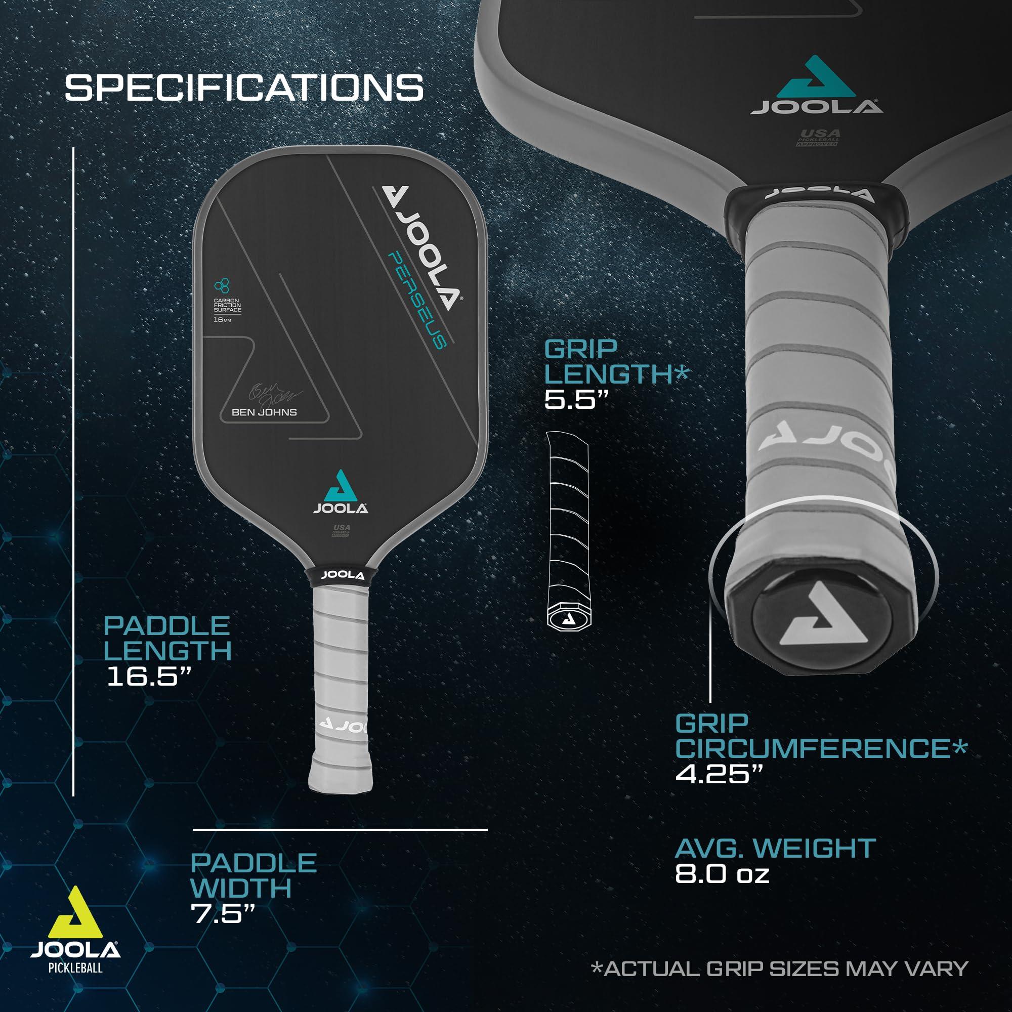JOOLA Professional Pickleball Paddles – Charged Surface Technology for Power & Feel – Select Perseus or Hyperion Shape – Fully Encased Carbon Fiber – USAP Approved – Well Balanced w/Pop & Control - Image 2
