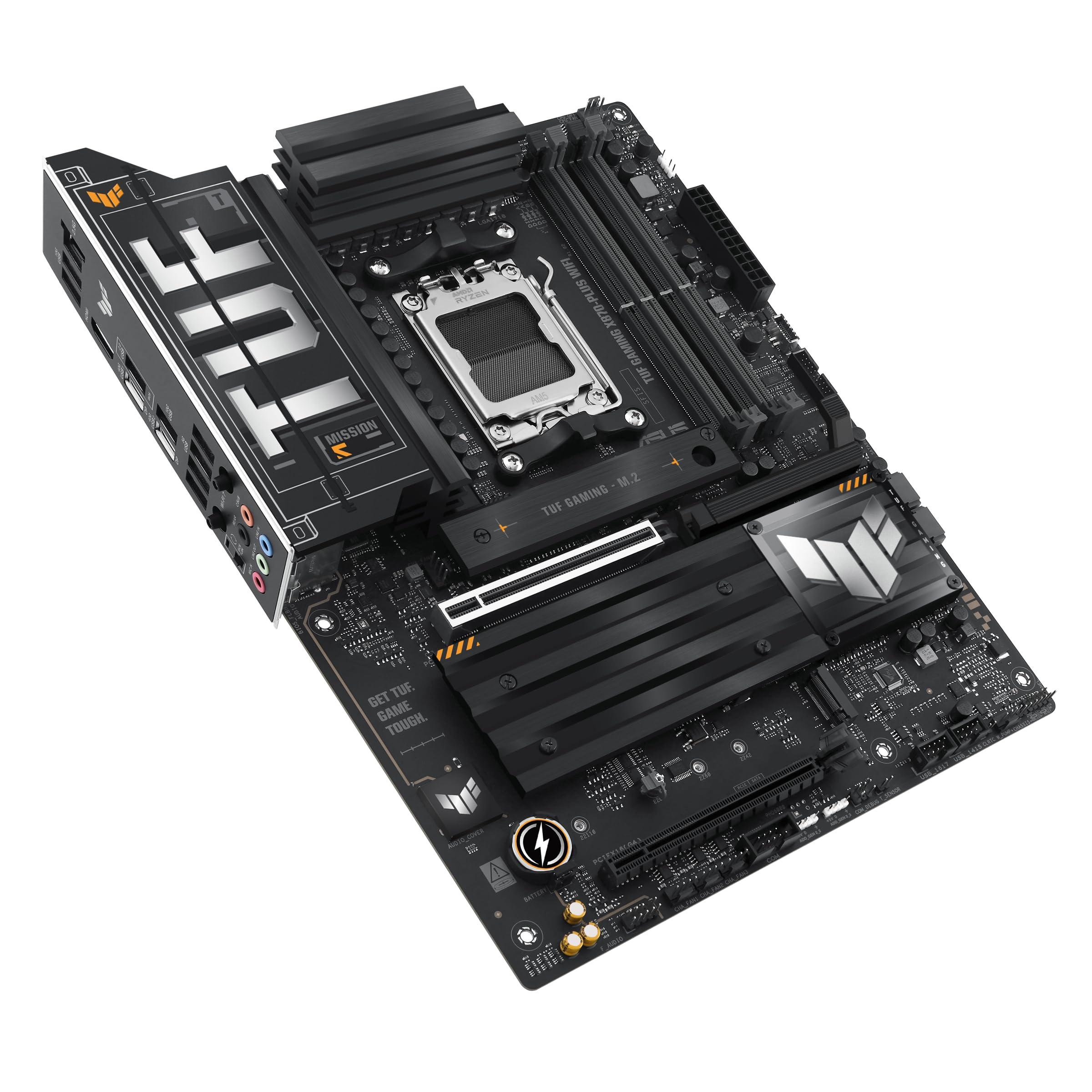 ASUS TUF Gaming X870-PLUS WiFi AMD AM5 X870 ATX Motherboard, 16+2+1, 80A SPS Power Stages, DDR5, PCIe 5.0 Ready, Four M.2 Slots, Wi-Fi 7, 2.5Gb LAN, HDMI, USB4® 40Gbps, SATA 6 Gbps, USB 20Gbps Type-C - Image 10