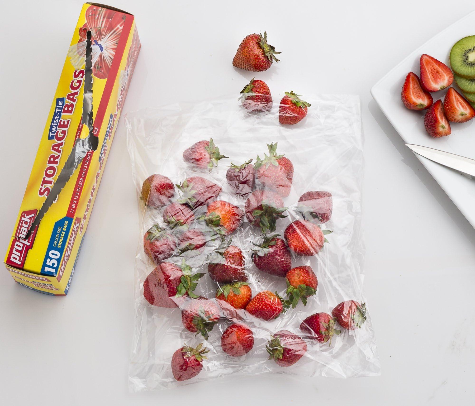 ProPack Disposable Plastic Storage Bags With Original Twist Tie, 1 Gallon Size, 600 Bags, Great For Home, Office, Vacation, Traveling, Sandwich, Fruits, Nuts, Cake, Cookies, Or Any Snacks (4 Packs) - Image 7
