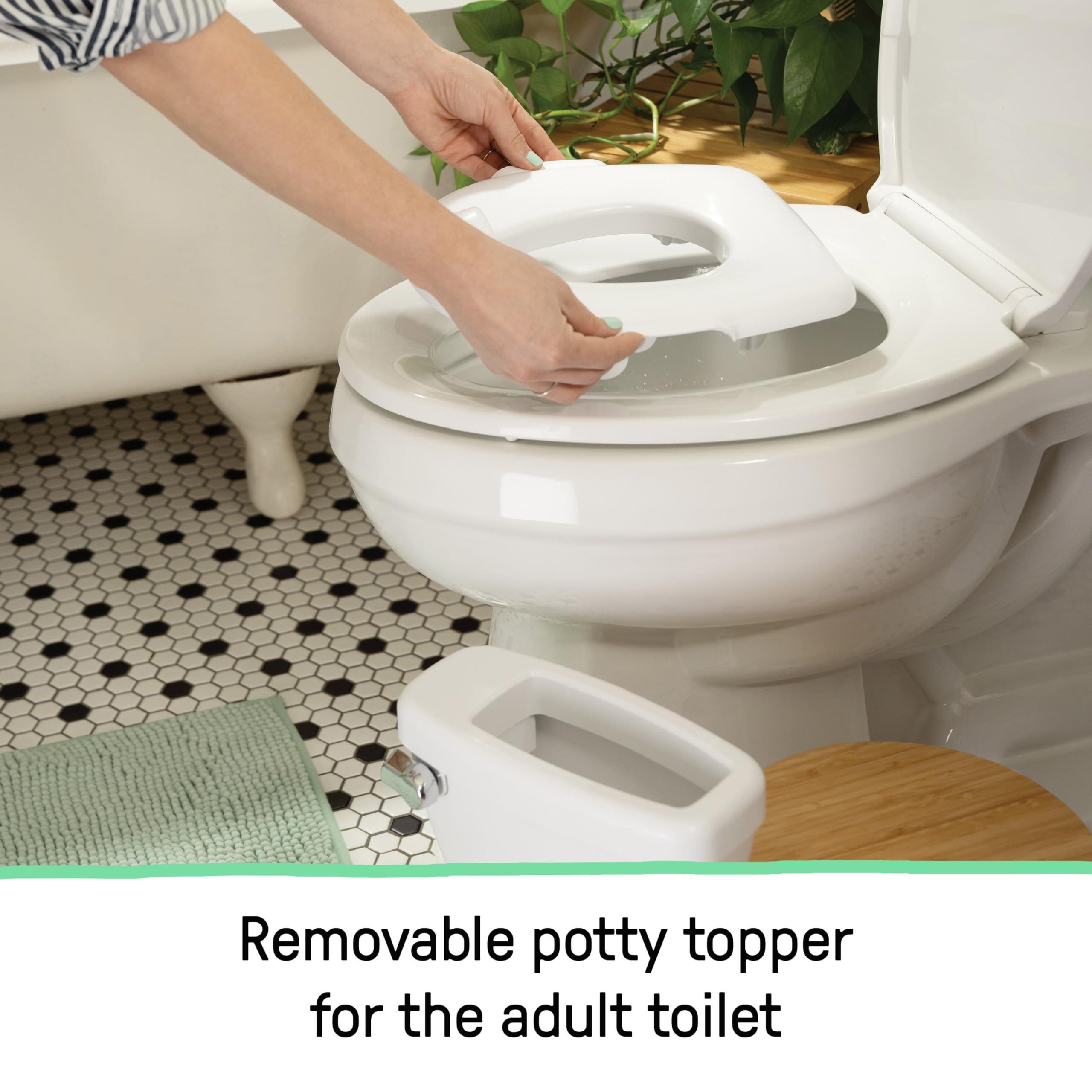 Summer Infant by Ingenuity My Size Potty Pro in White, Toddler Potty Training Toilet, Lifelike Flushing Sound, for Ages 18 Months+, Up to 50 Pounds - Image 7