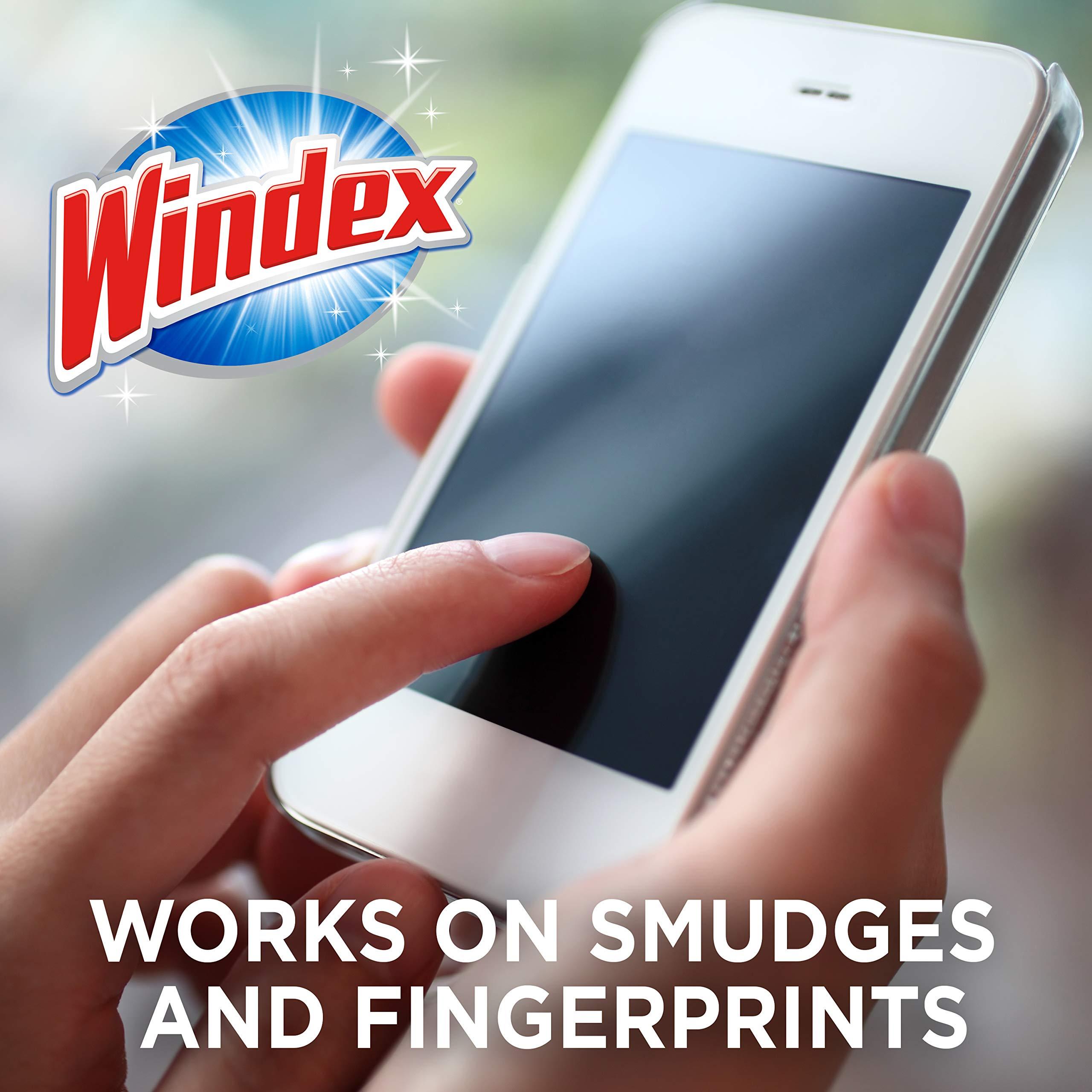 Windex Electronic Cleaning Wipes, Pre-Moistened Screen Wipes for TVs, Phones, and Other Electronics, Resealable for a Freshness Lock, 25 Count - Image 4