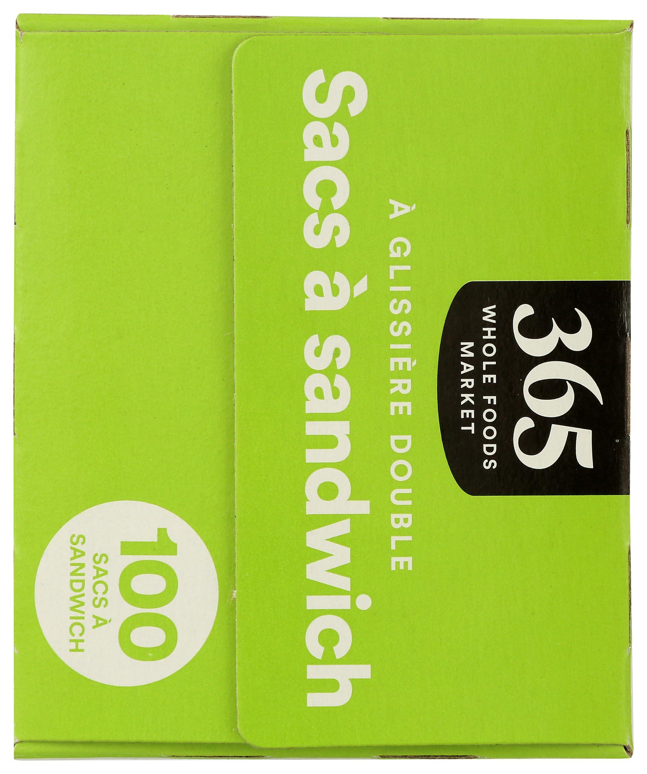 365 by Whole Foods Market, Sandwich Size Storage Bags, Double Zipper, 100 Count - Image 3