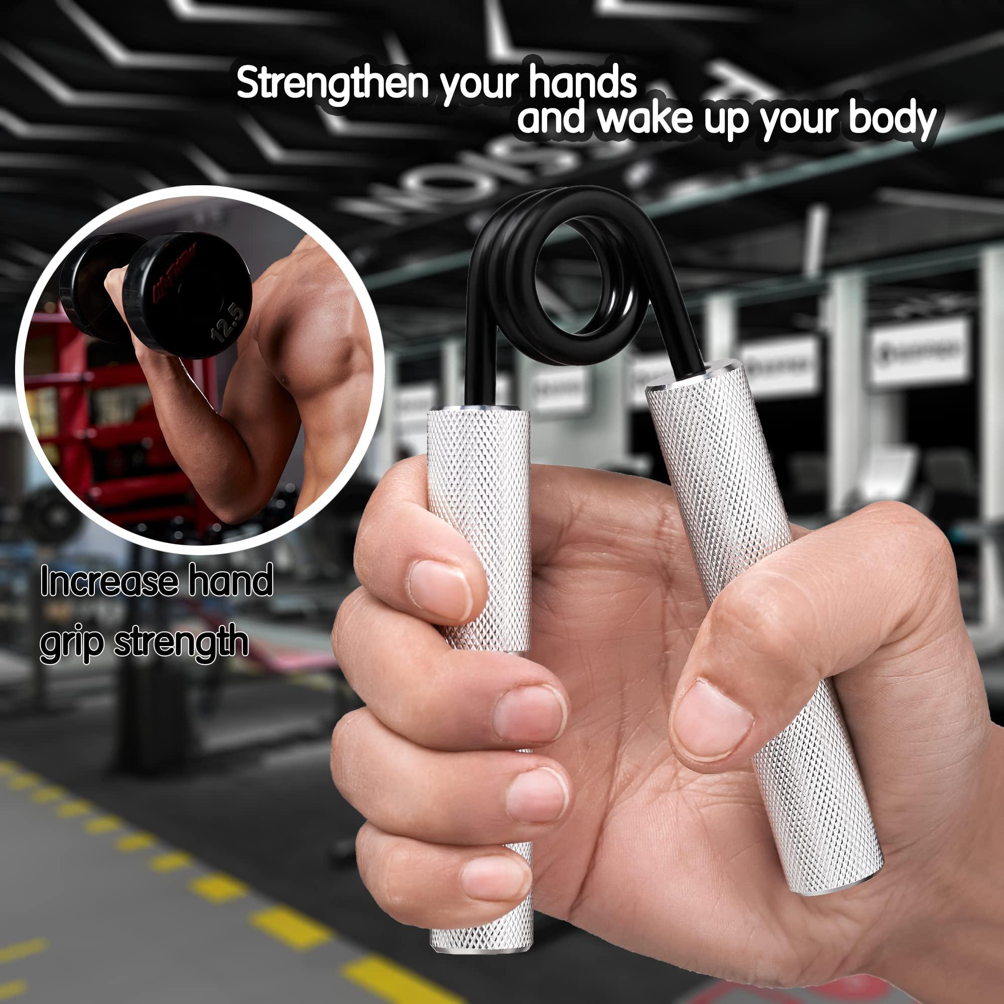 Xzyppci Hand Grip Strengthener Set,Heavy Grip Strengthener,Hand Grip Finger Strengthener Metal Wrist & Forearm Hand Exerciser kit - Image 6