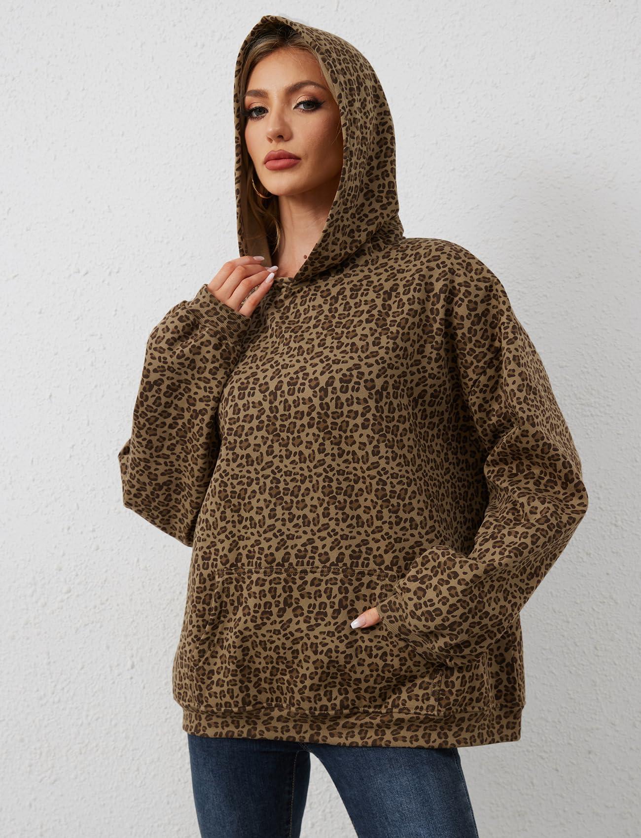 Anoumcy Camo Hoodie Womens Maple Leaf Fleece Hooded Sweatshirt Oversized Camouflage Hoodies For Women Trendy - Image 8