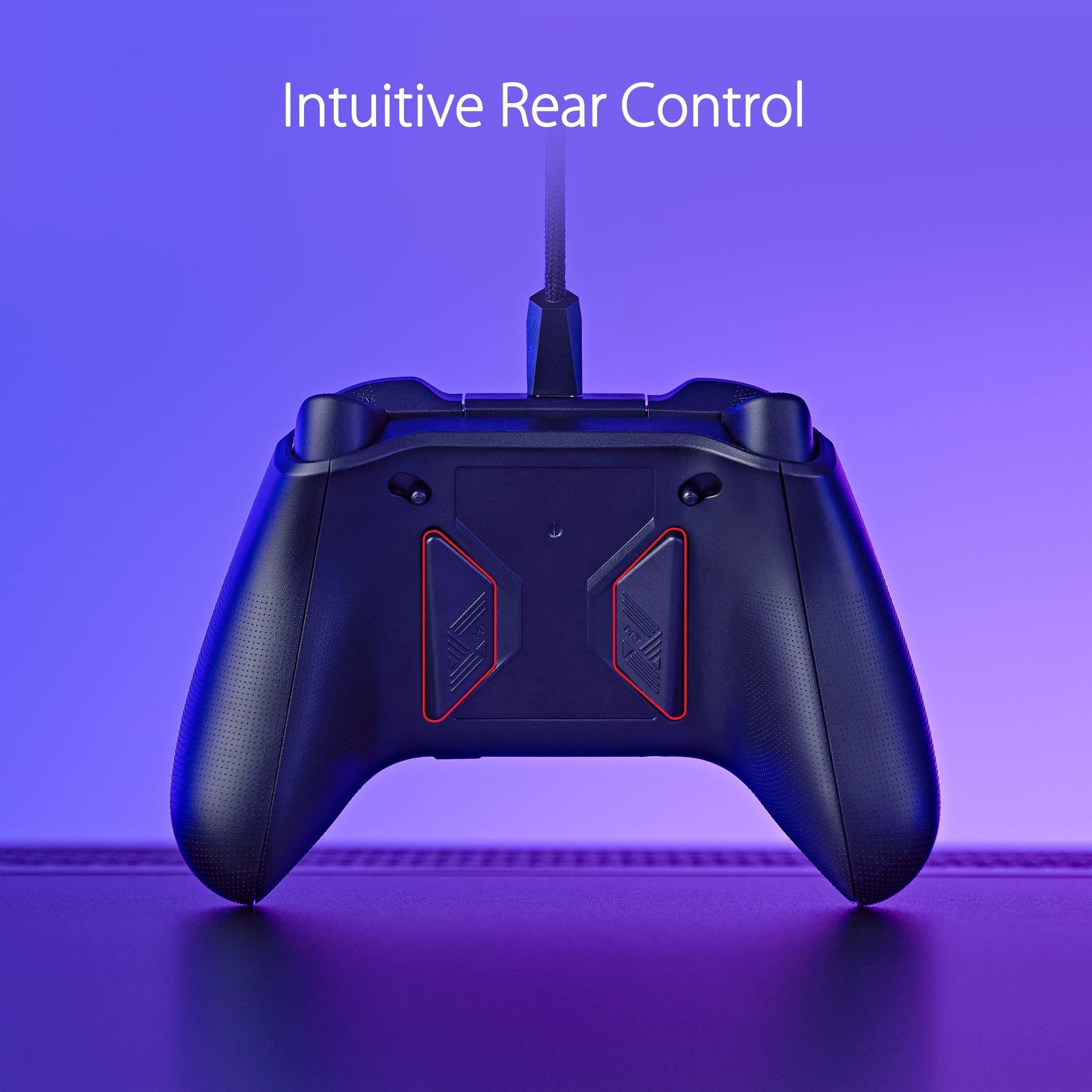 ASUS ROG Raikiri officially licensed Xbox controller, remappable buttons & triggers, 2 rear buttons, step & linear triggers, adjustable joystick sensitivity, 3.5mm jack with ESS DAC, for PC and Xbox - Image 2