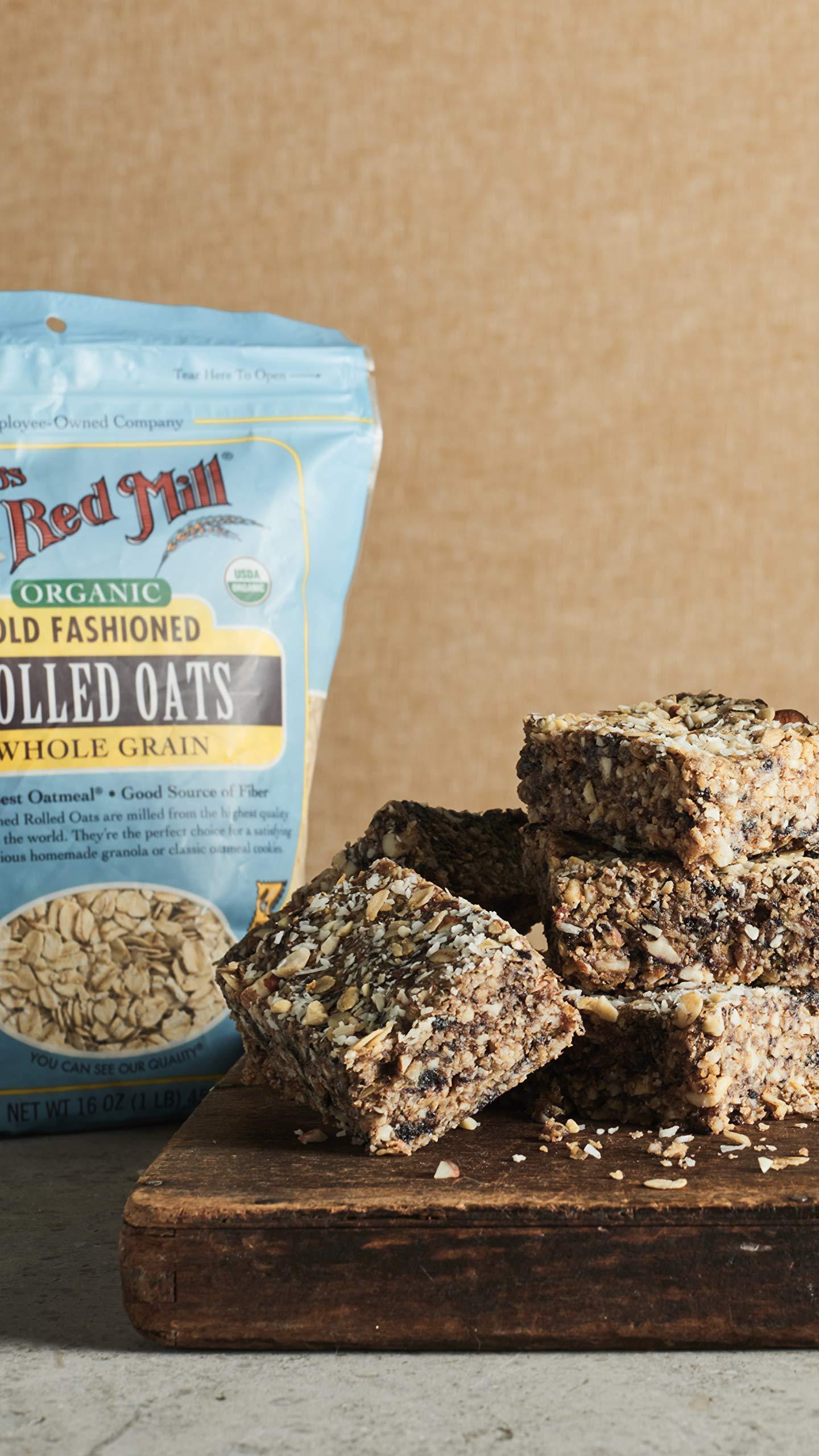 Bob's Red Mill Organic Old Fashioned Rolled Oats, 32oz (Pack of 4) - Non GMO, Whole Grain, Vegan, Kosher - Image 8