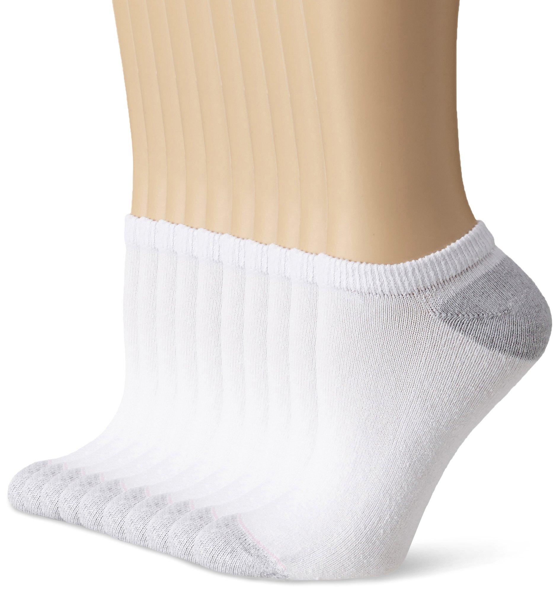 Hanes Women's Value, No Show Soft Moisture-wicking Socks, Available in 10 and 14-packs